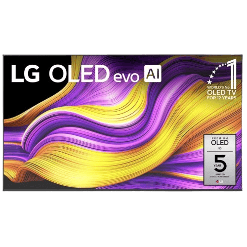 LG OLED55G56LA OLED G5 55 4K OLED evo TV (2025) – α11 AI Gen2 Processor, Dolby Vision & Atmos