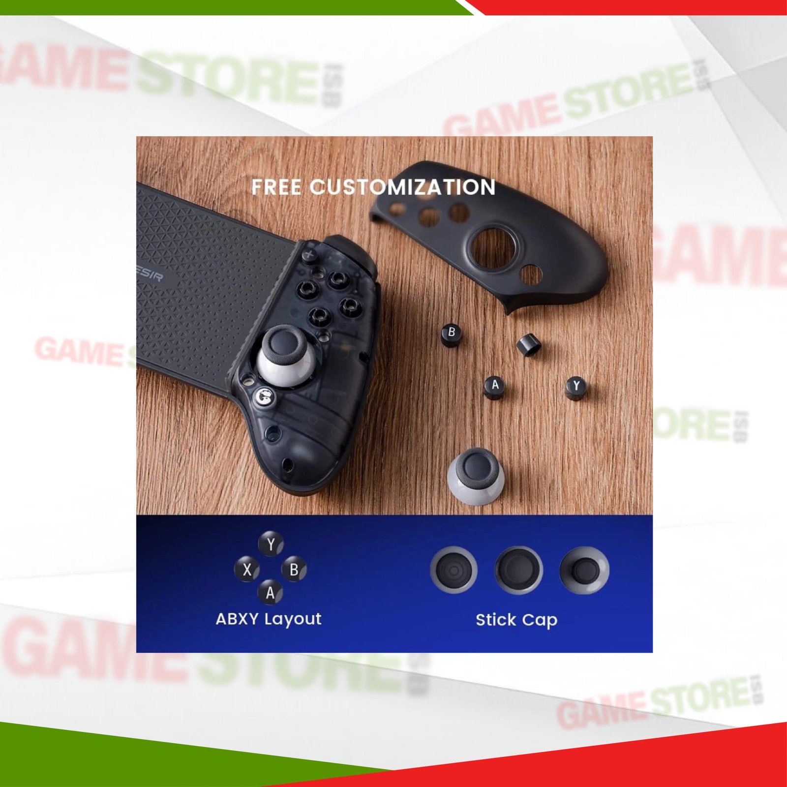 Close-up of GameSir G8 Plus responsive buttons and triggers