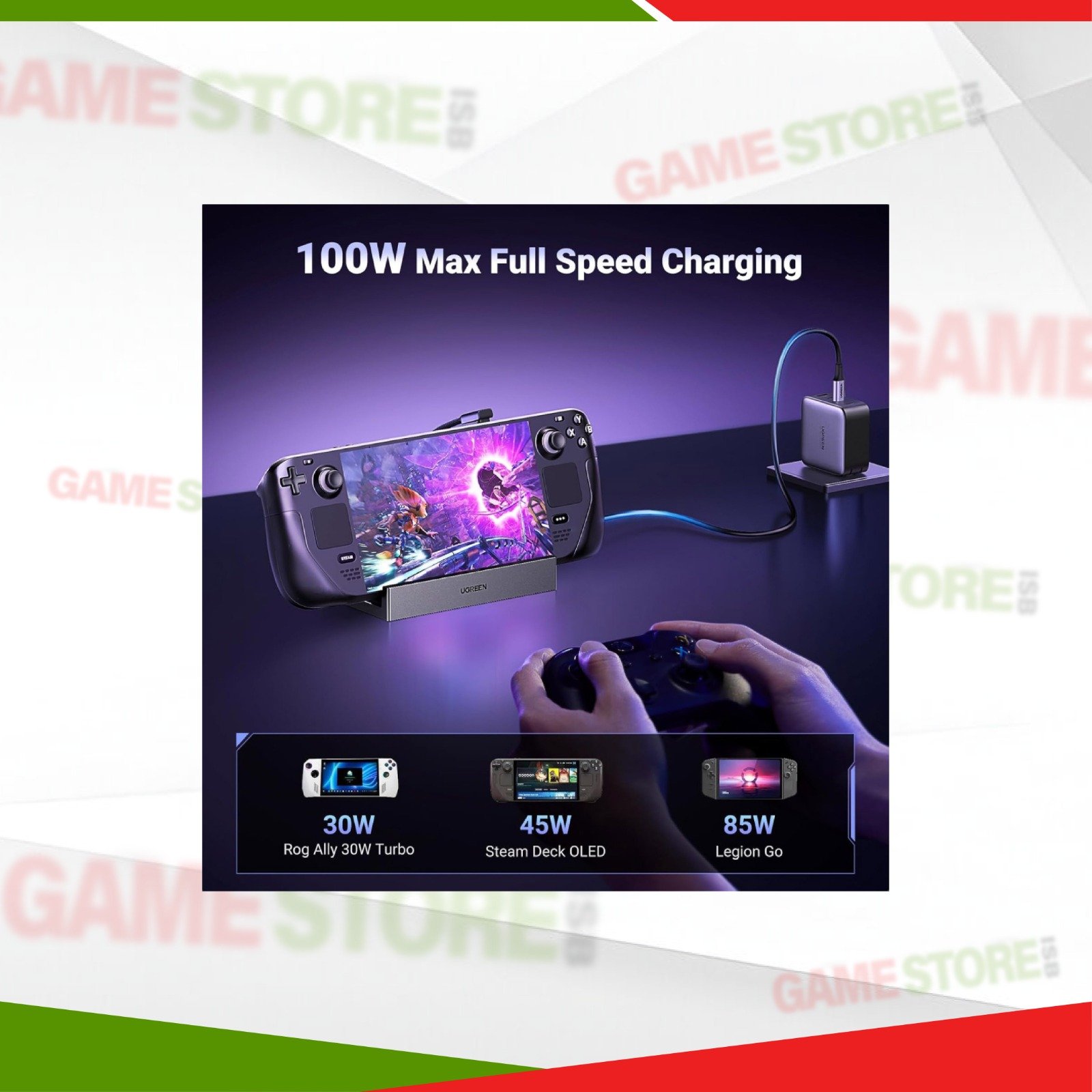 Steam Deck USB C Dock fast charging