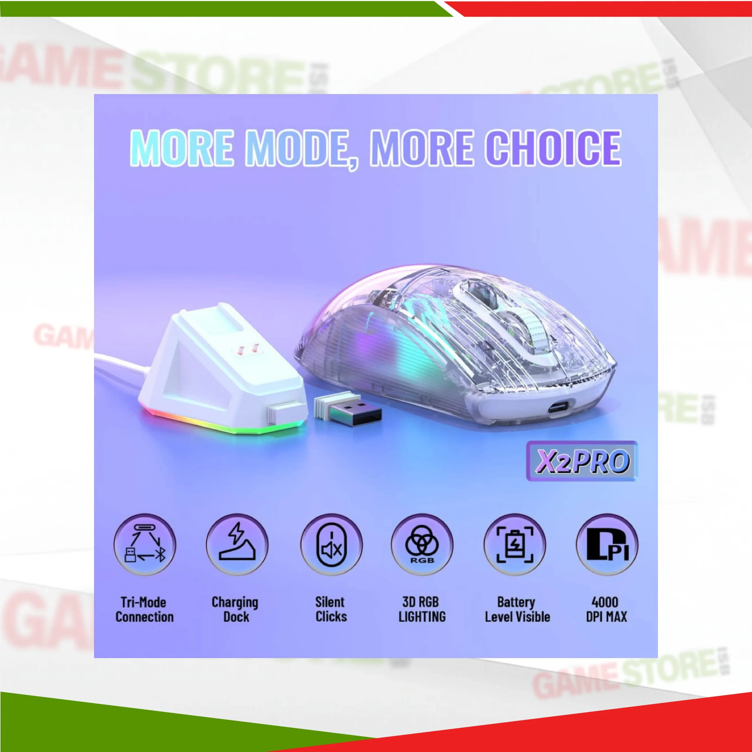 ATTACK SHARK X2PRO Wireless Gaming Mouse Side View