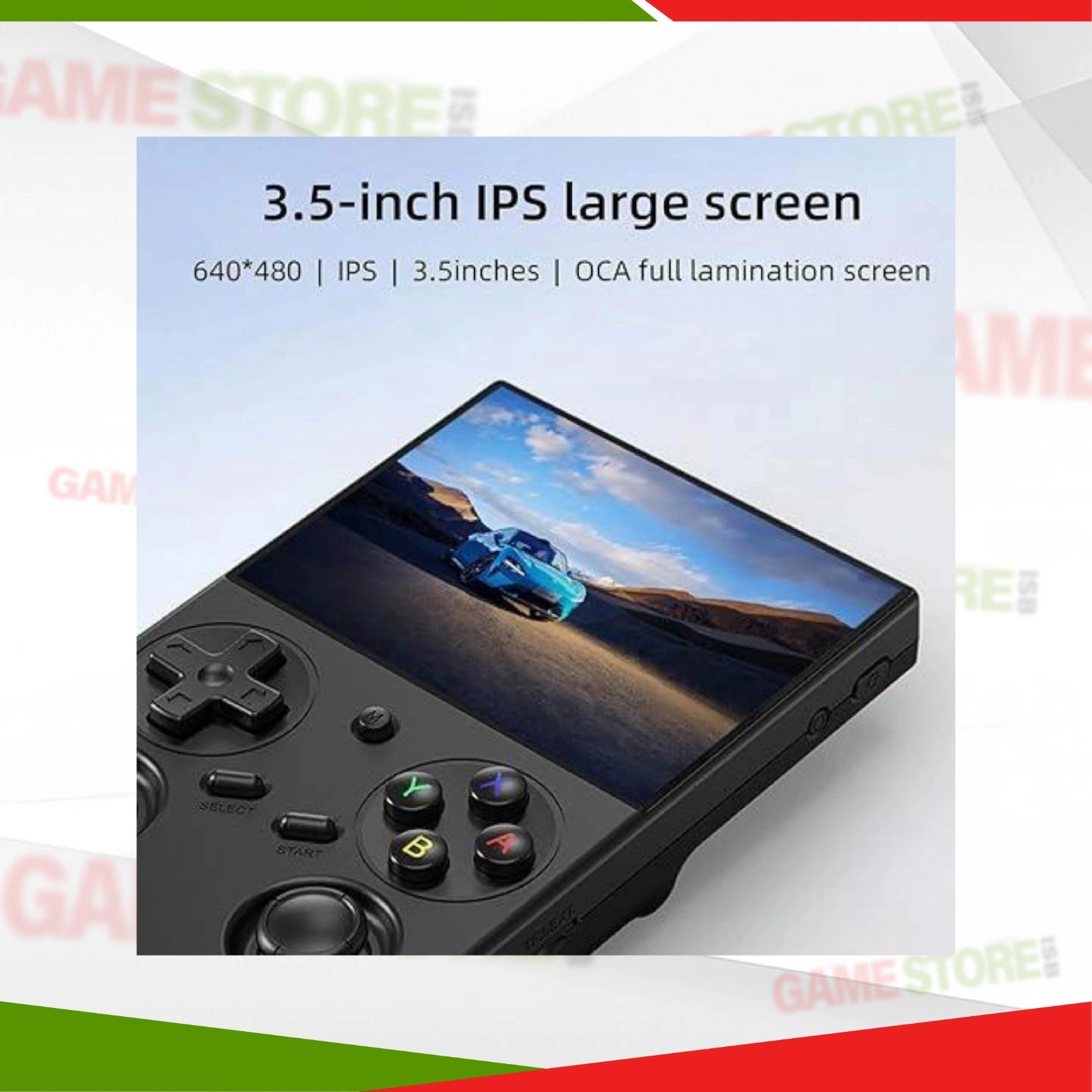 Anbernic RG35XX Pro retro handheld game console with dual analog sticks and IPS screen