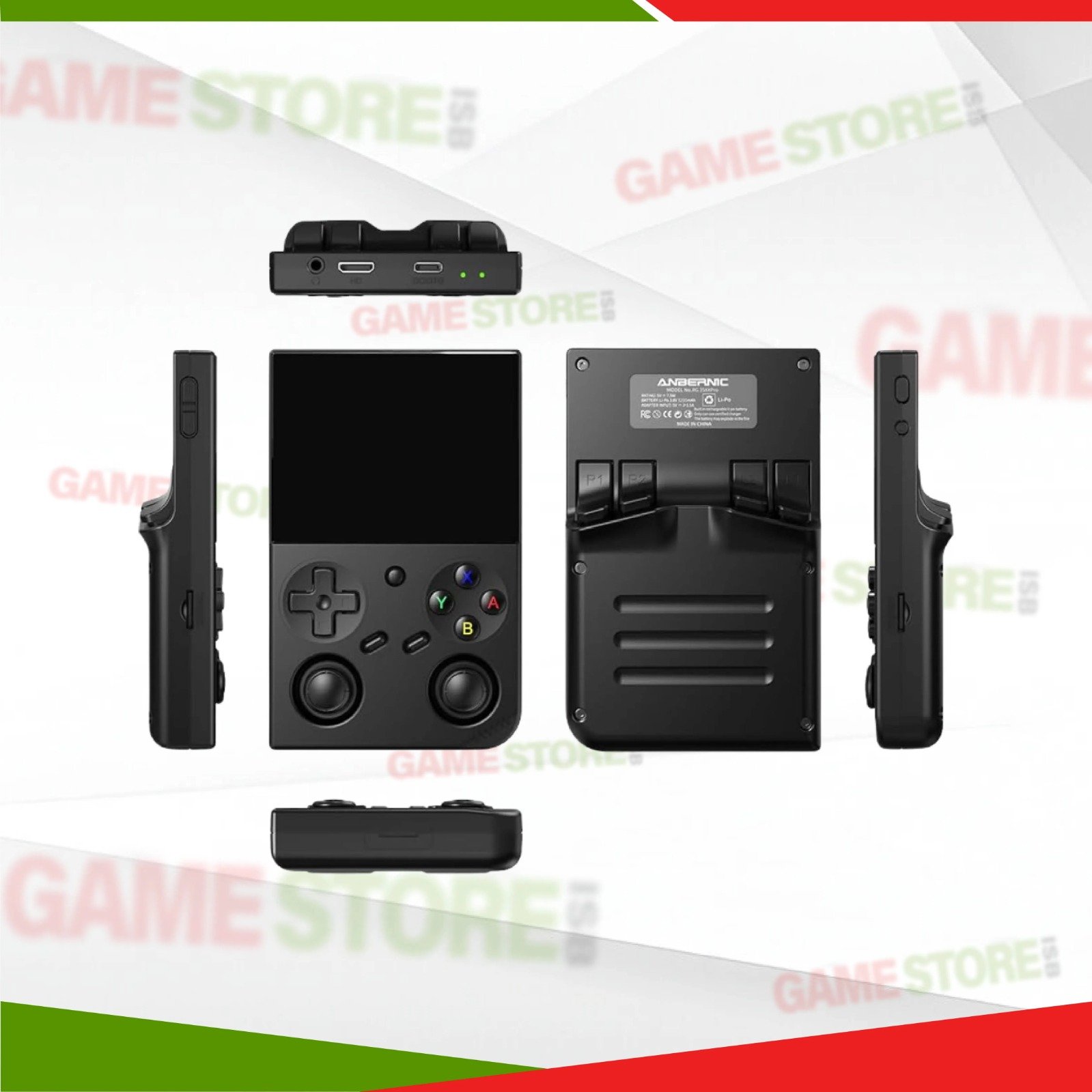 Anbernic RG35XX Pro retro handheld game console with dual analog sticks and IPS screen