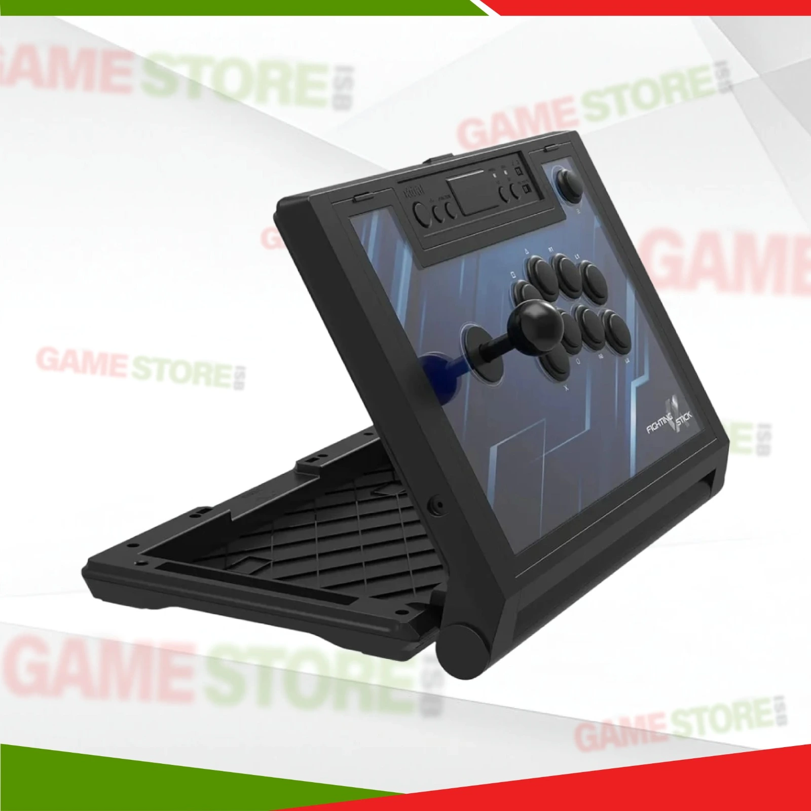 Side angle of HORI PS5 Fighting Stick Alpha for professional gamers