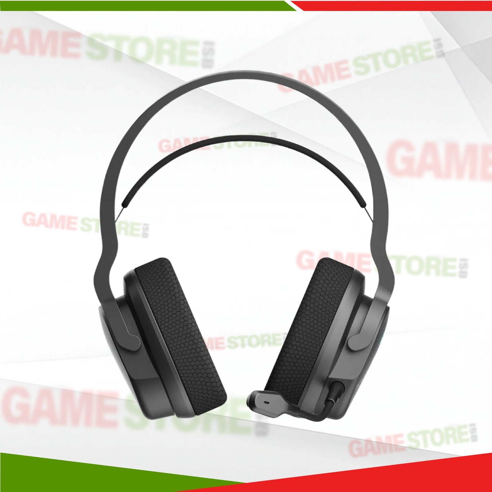 GR370 gaming headset side angle showing adjustable headband and ear cup design