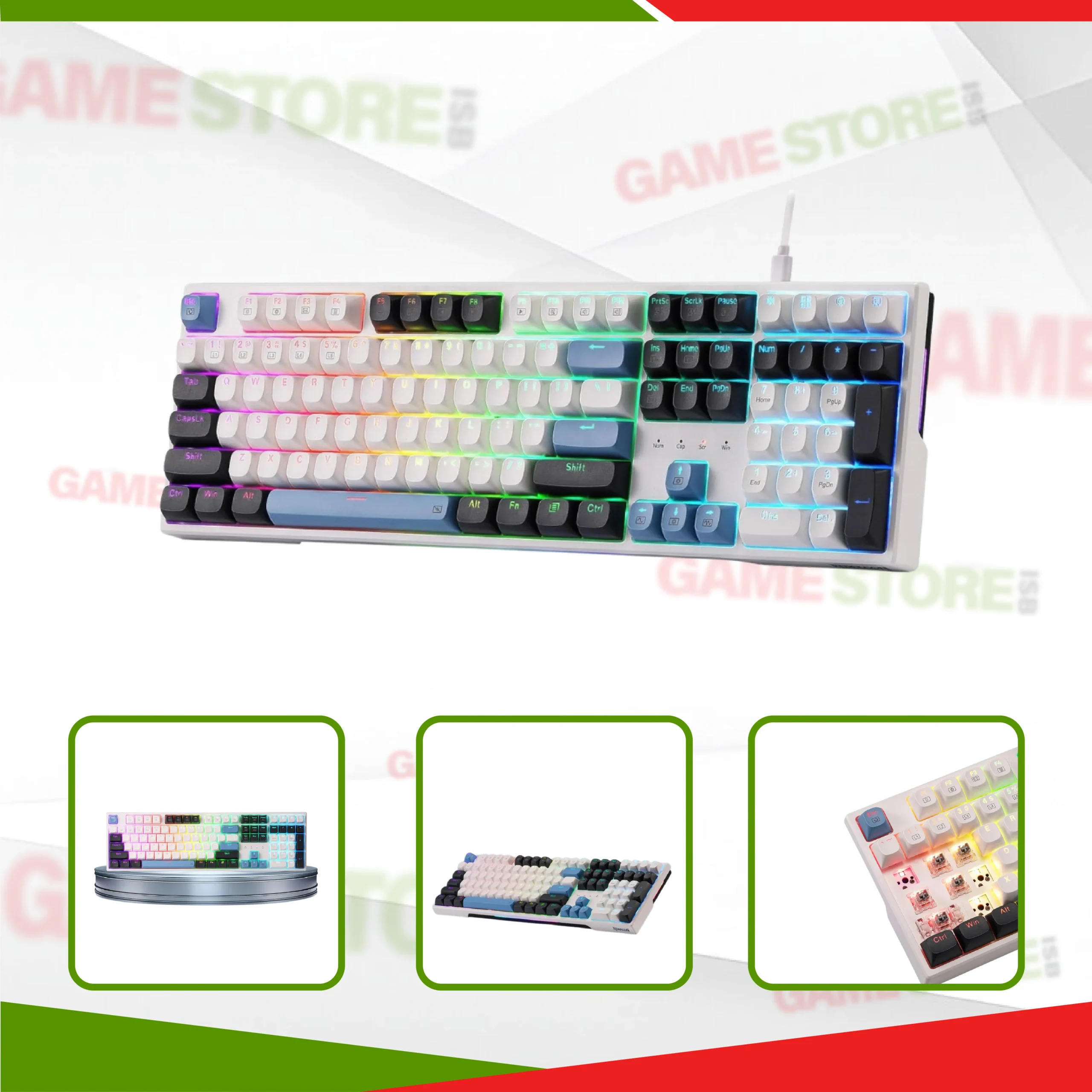 ATTACK SHARK K86 compact wireless mechanical keyboard RGB gaming design