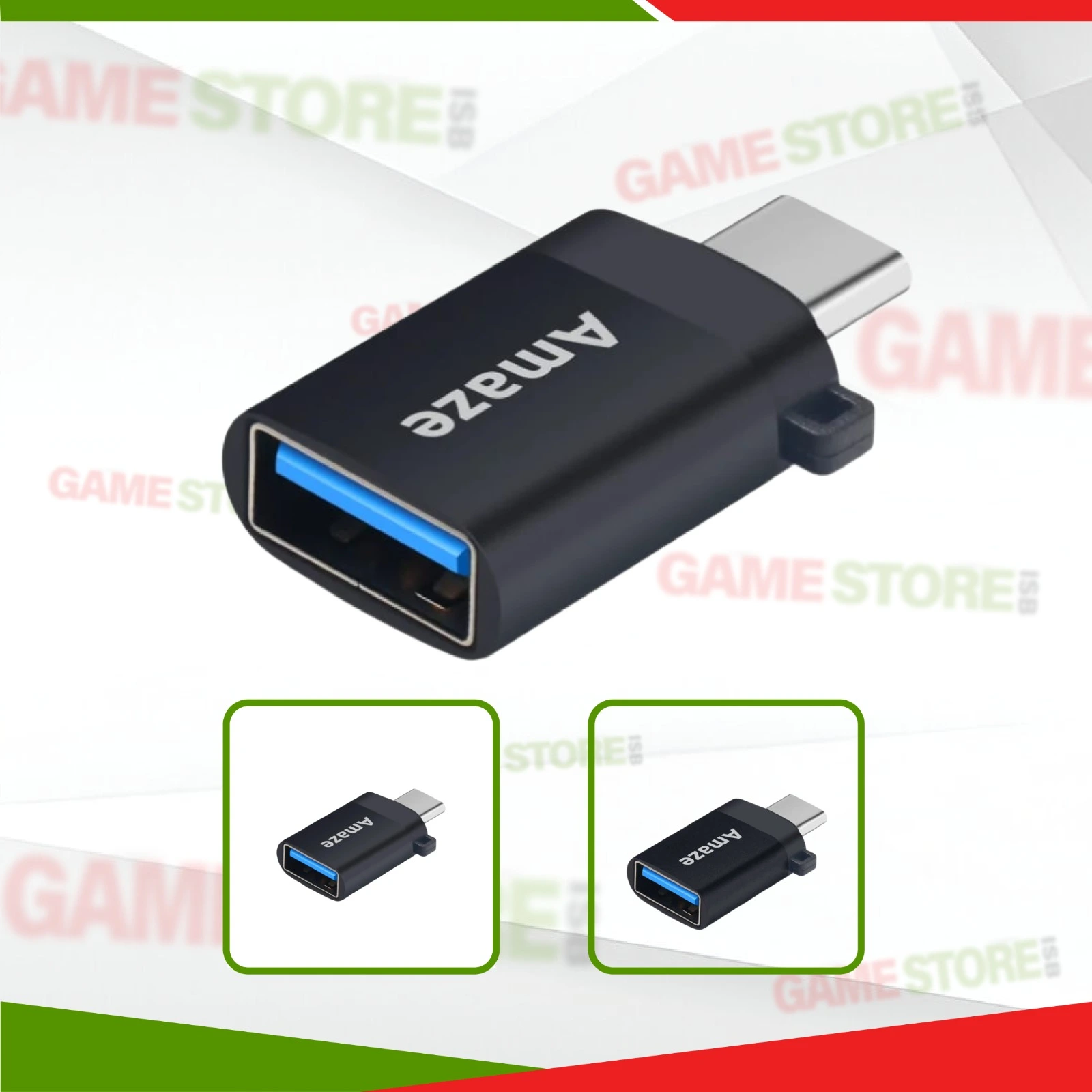 AMAZE Type C to USB 3.0 Mini OTG Adapter connected to smartphone