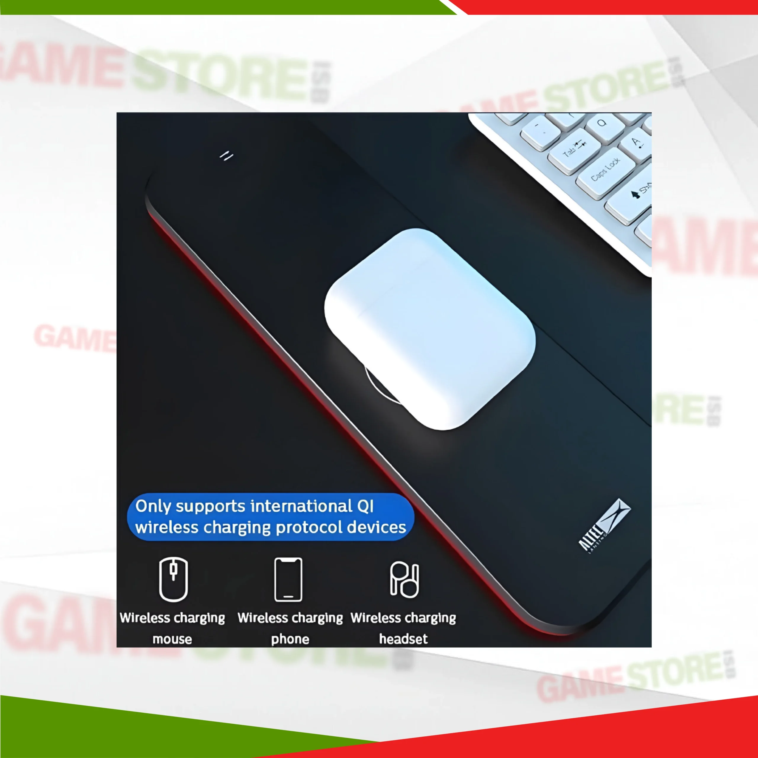 Altec Lansing ALMP7604 gaming mouse pad large on gaming desk setup