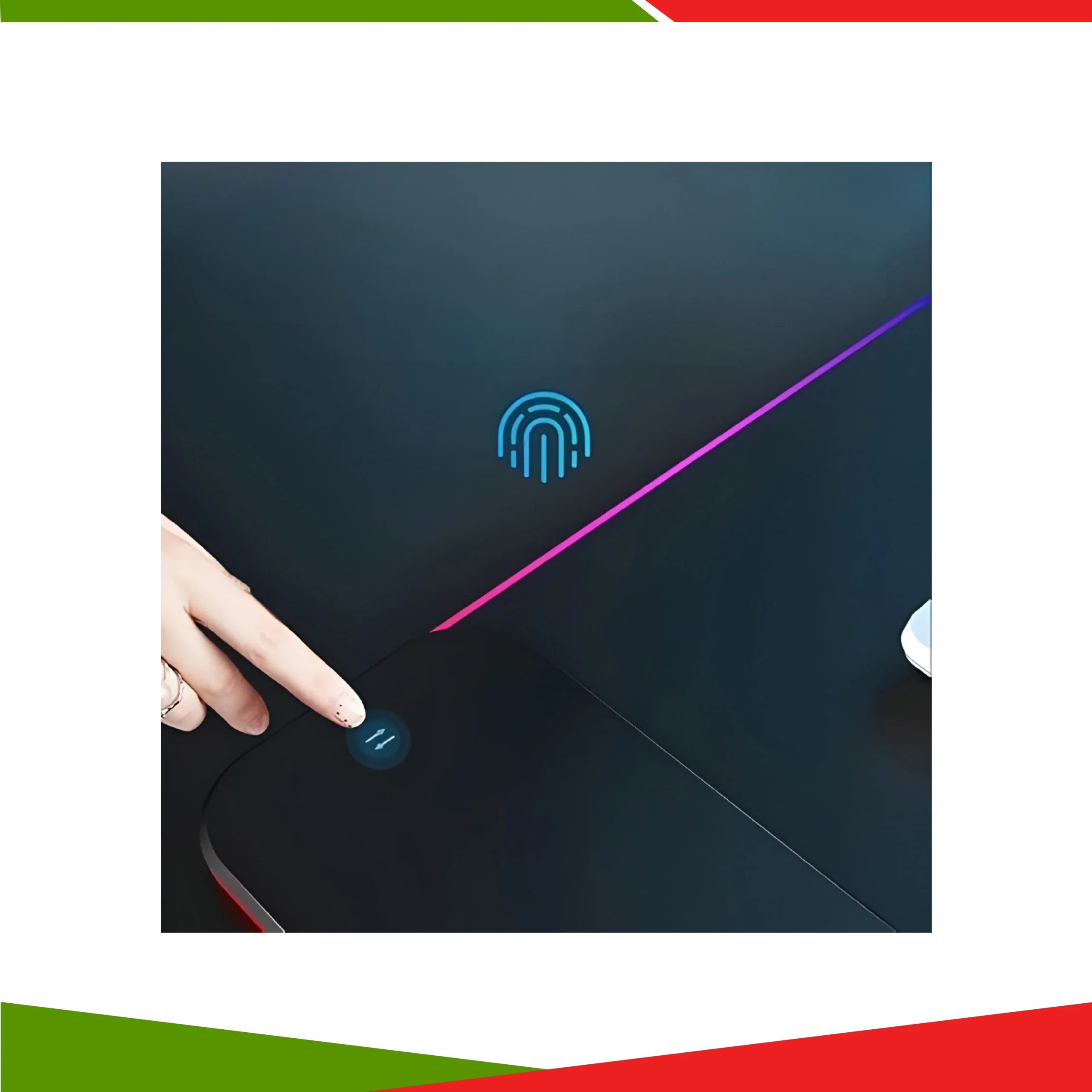 Altec Lansing ALMP7604 anti-slip gaming mouse pad with wireless charging