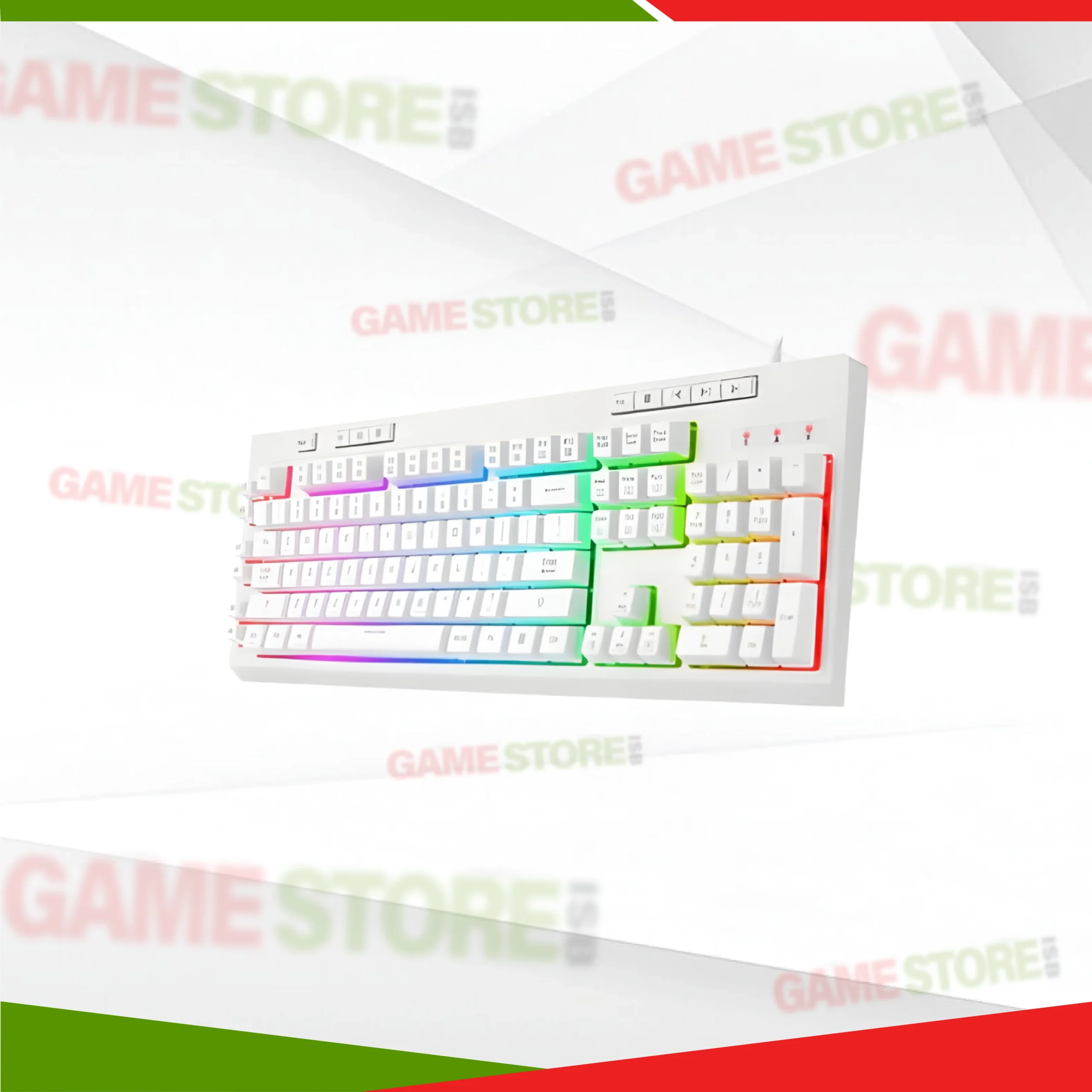 Redragon K512W SHIVA slim ergonomic membrane gaming keyboard white