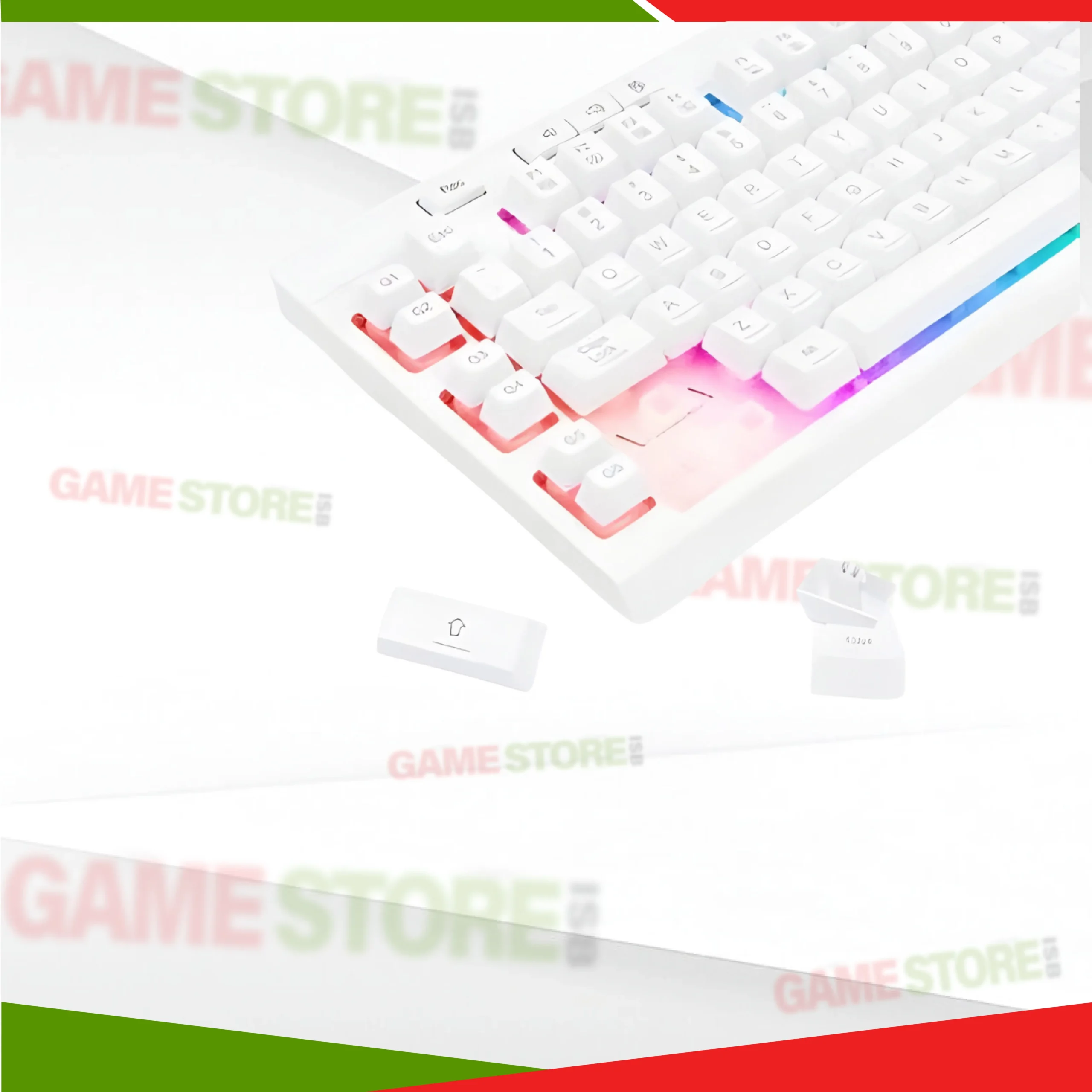 Redragon K512W SHIVA multimedia function keys RGB keyboard white