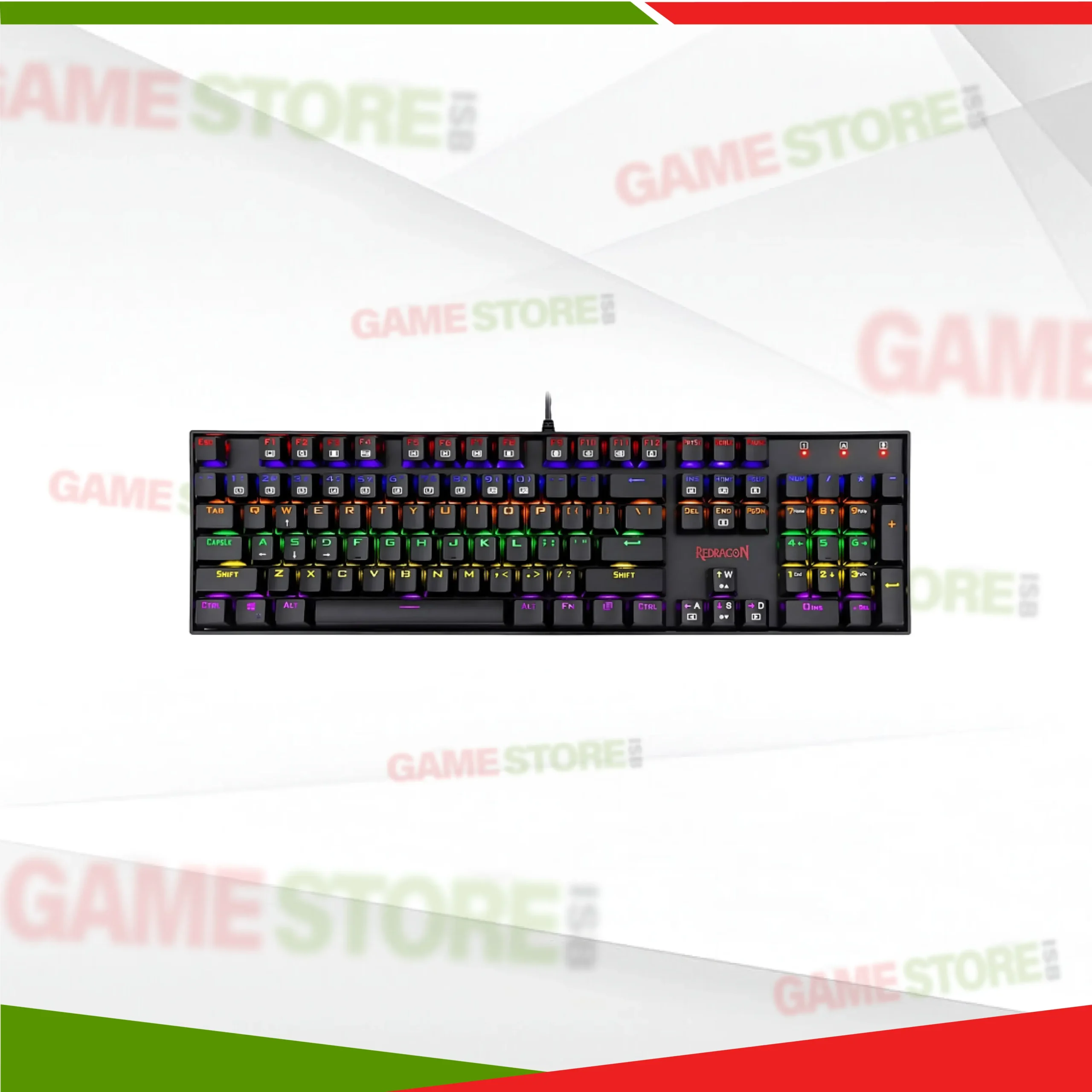 Redragon K551 Mitra RGB keyboard illuminated with RGB backlighting