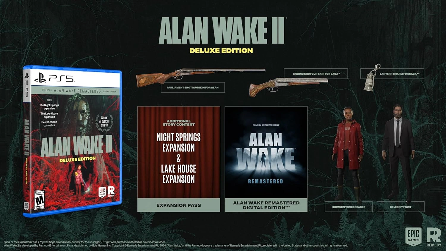 Alan Wake 2 Deluxe Edition PS5 – Horror Thriller Game Box Art for PS5 Games Pakistan