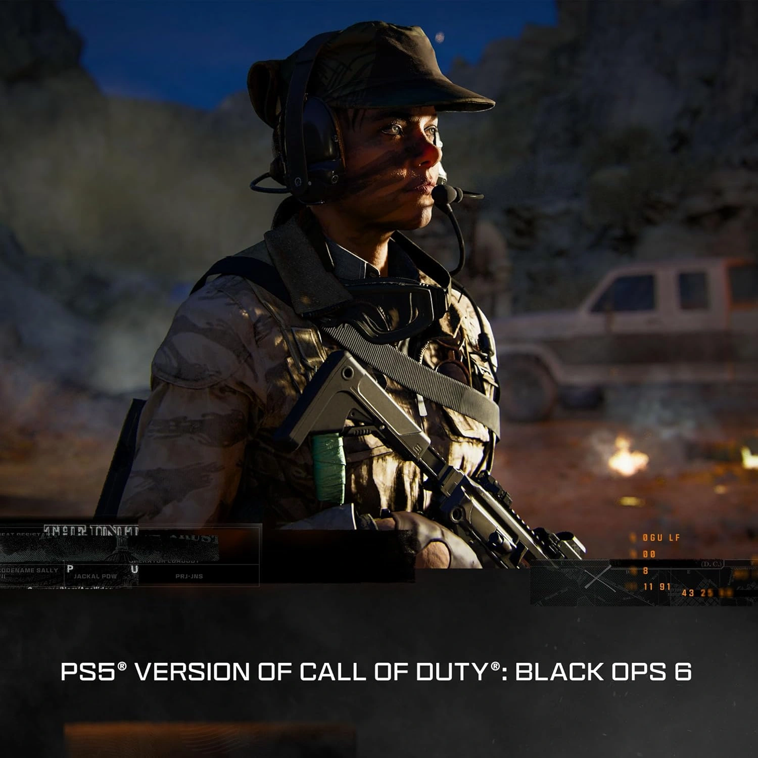 Call of Duty Black Ops 6 PS5 game cover showing armed operative in action pose - COD Black Ops 6 PS5 online game Pakistan