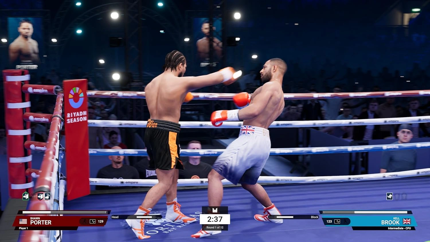 Undisputed PS5 boxing game cover showing two boxers facing off in the ring - Undisputed boxing game PS5 Pakistan