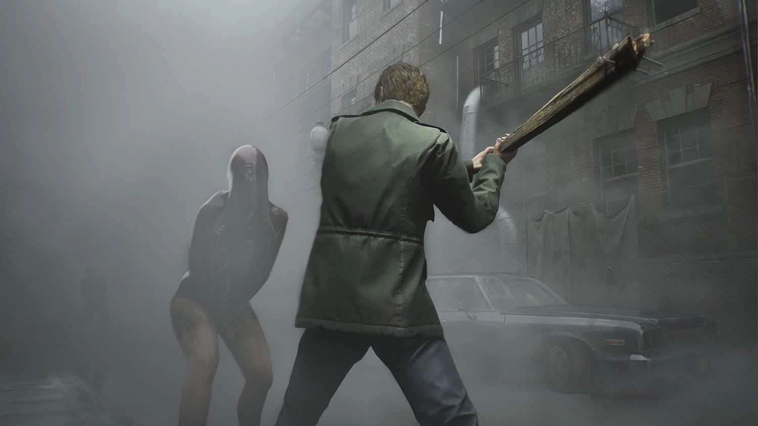 Silent Hill 2 PS5 game cover showing James Sunderland in the foggy town - Silent Hill 2 Remake PS5 horror game Pakistan