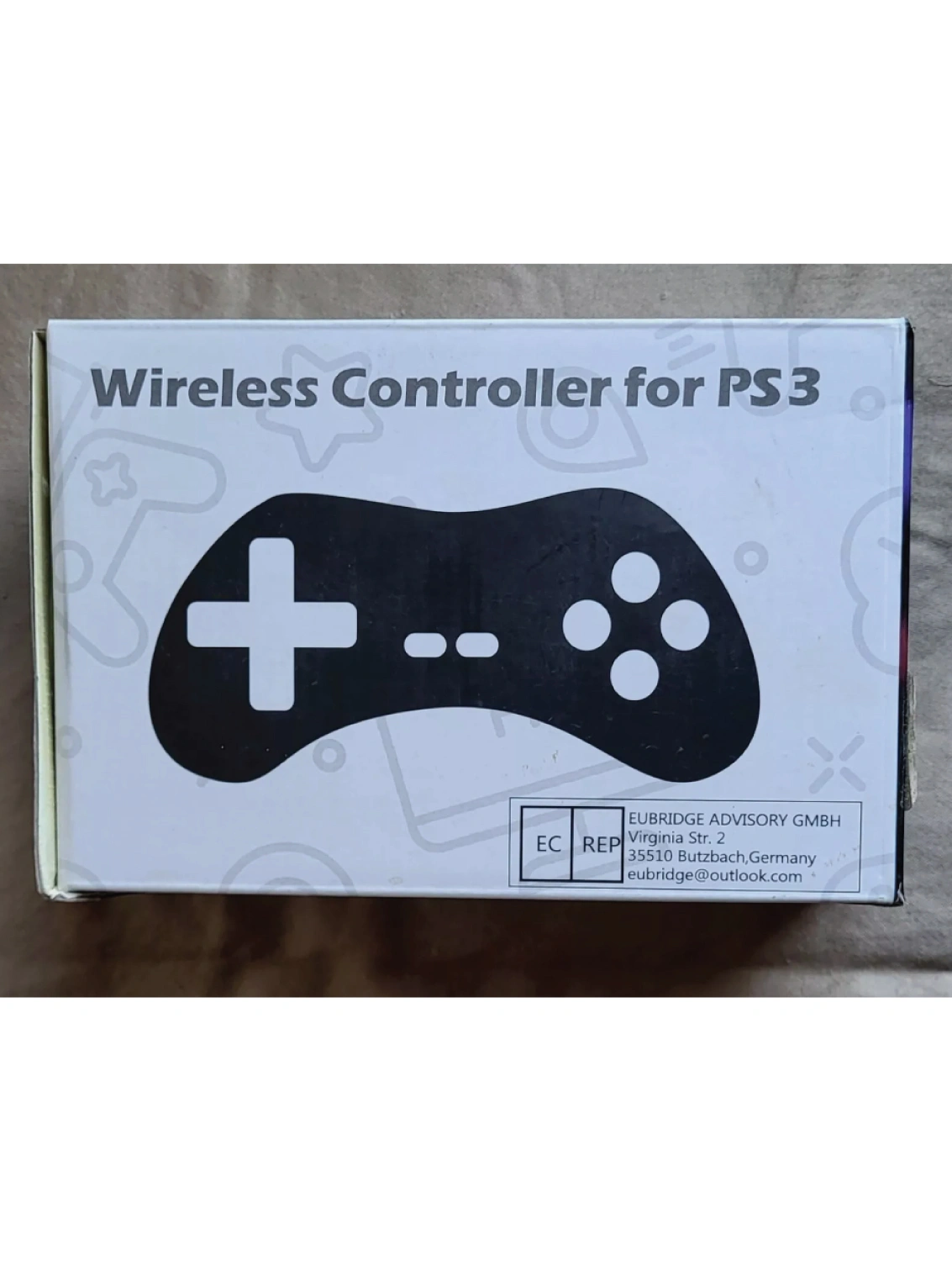 Edit Wireless PS3 Controller front view gamepad