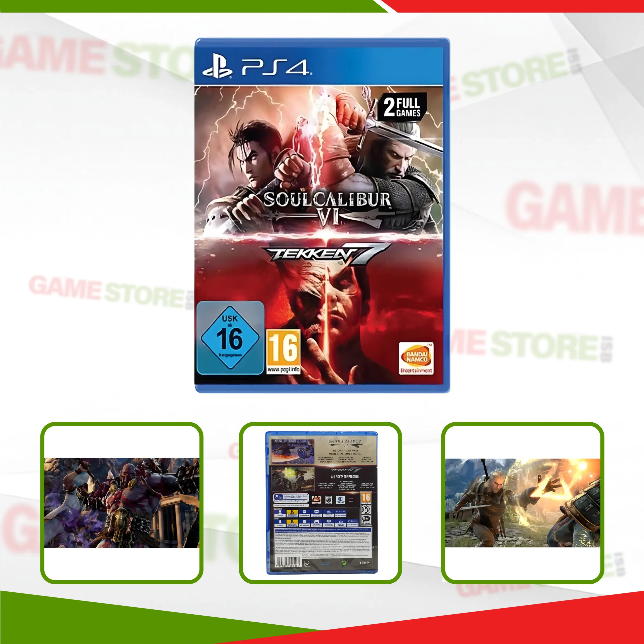 Soulcalibur VI and Tekken 7 PS4 fighting games bundle pack