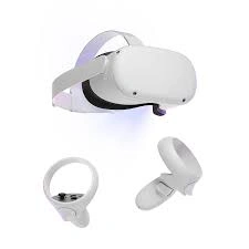 Meta Quest 2 128GB used virtual reality headset in white with Touch controllers, affordable 128GB VR Headset price in Pakistan from Meta Quest Pakistan