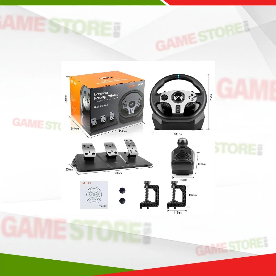 PXN V9 Gaming Racing Wheel Used 900 degree rotation feature
