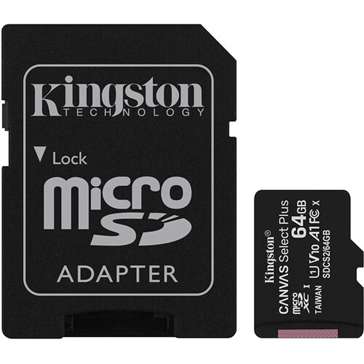 Kingston 64GB Micro SDXC memory card with SD adapter, storage card price in Pakistan