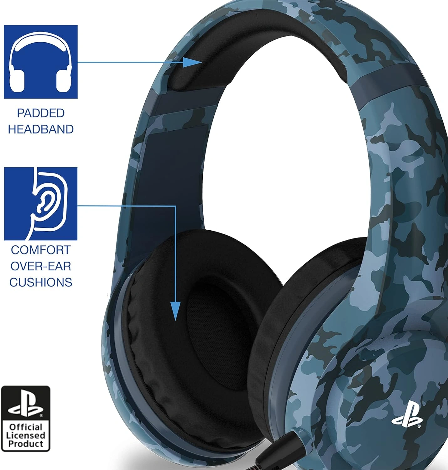 4Gamers PRO4-70 Camo stereo gaming headset for PS4