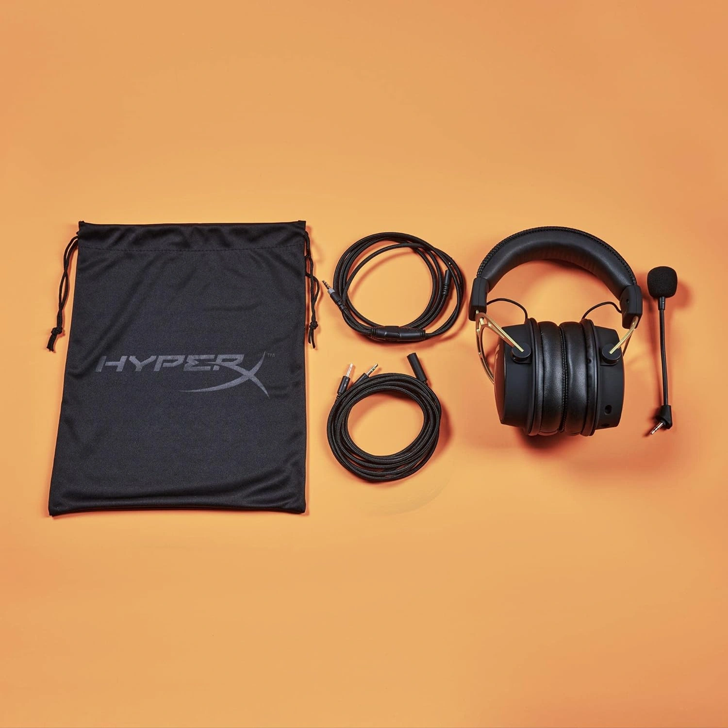 HyperX Cloud Alpha TimTheTatMan Edition yellow and black gaming headset with detachable mic