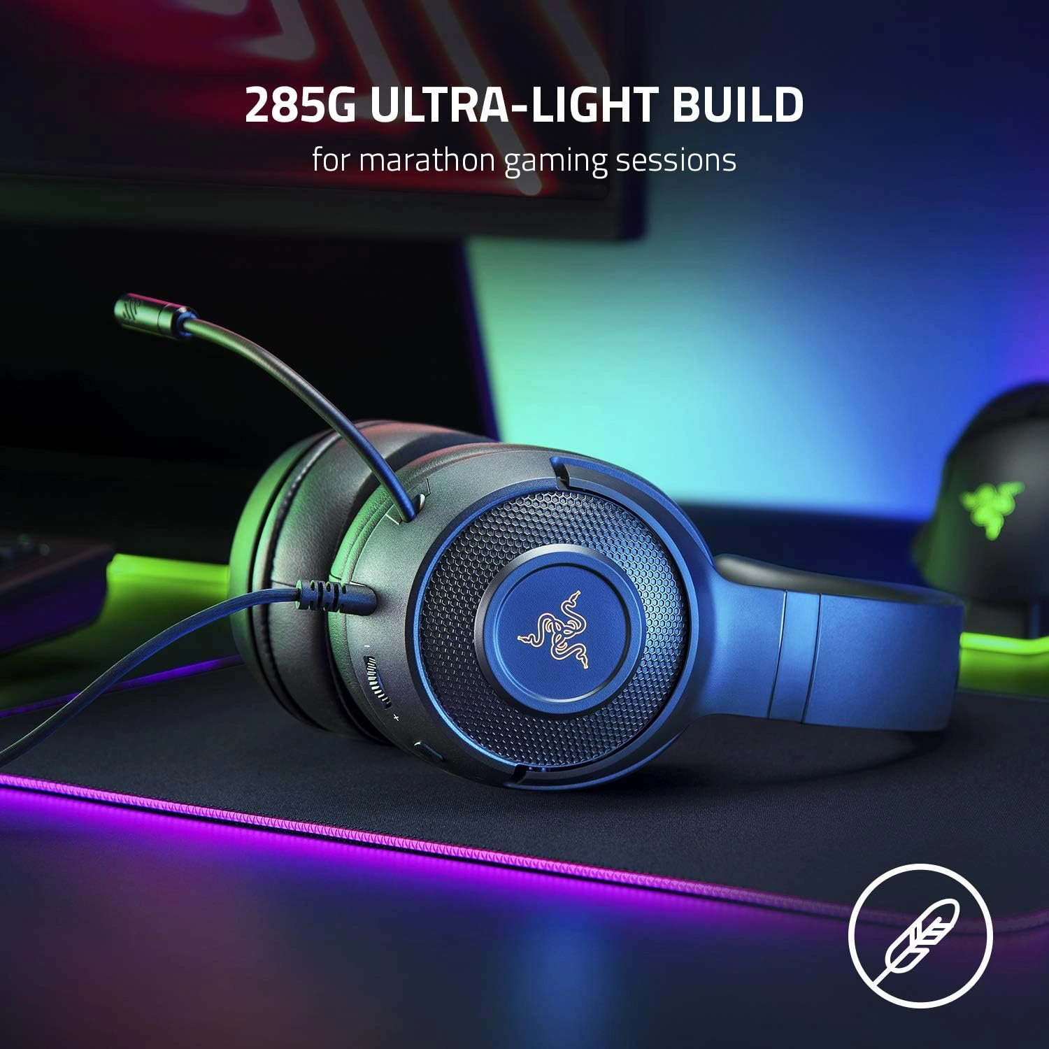 Razer Kraken V3 X gaming headset with Chroma RGB lighting