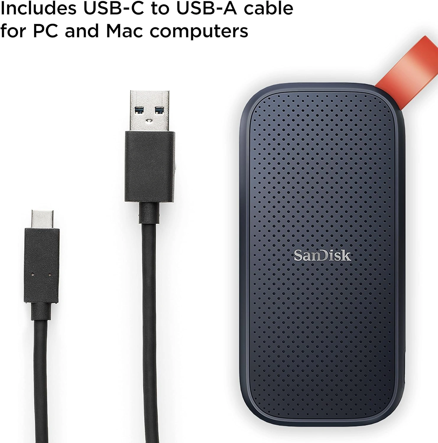 SanDisk 1TB Portable SSD USB-C external solid state drive