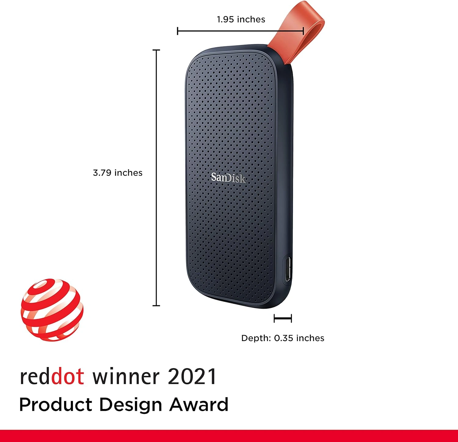 SanDisk 1TB Portable SSD USB-C external solid state drive