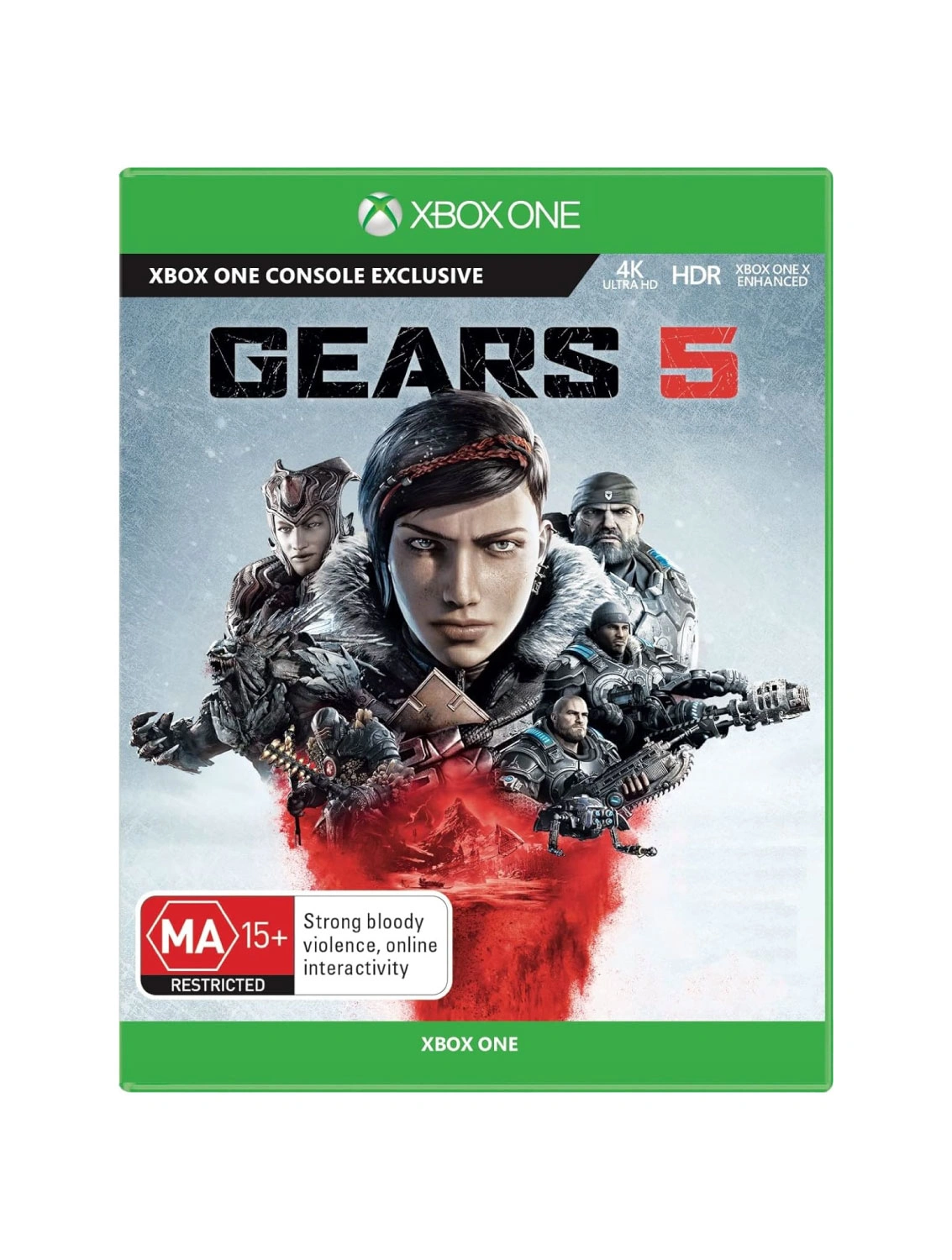 Gears 5 Xbox One used disc front cover