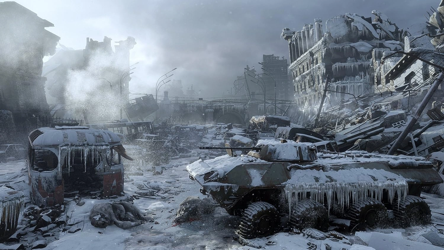 Metro Exodus game box art with Artyom in wasteland