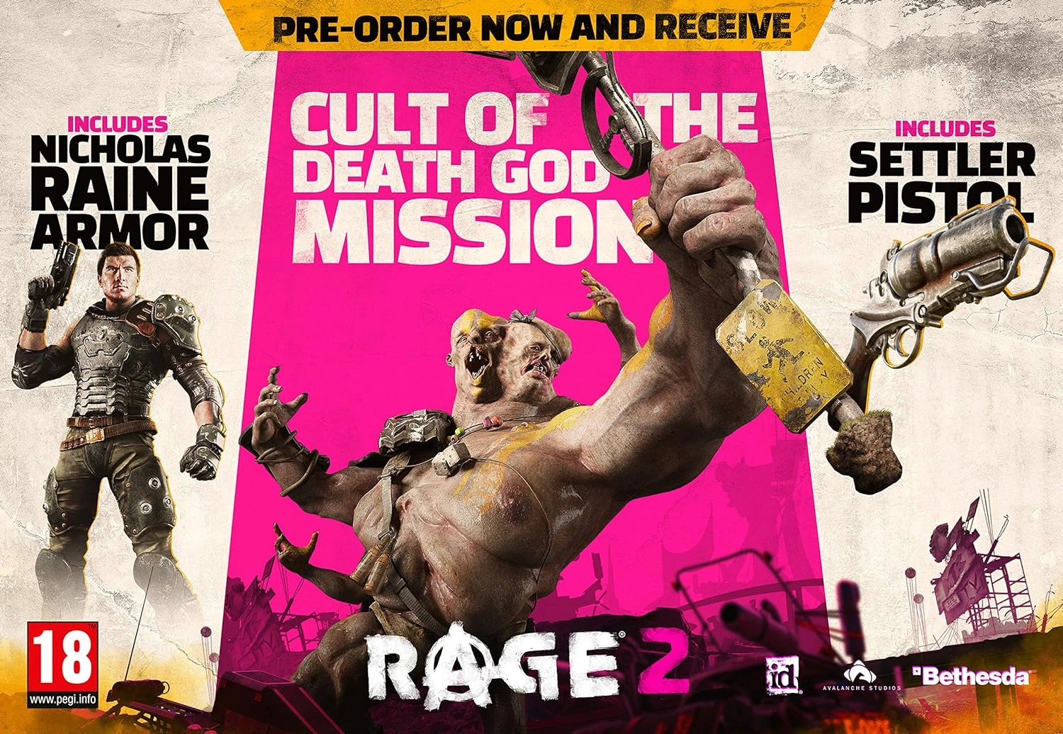 Rage 2 Xbox One game case used copy front cover