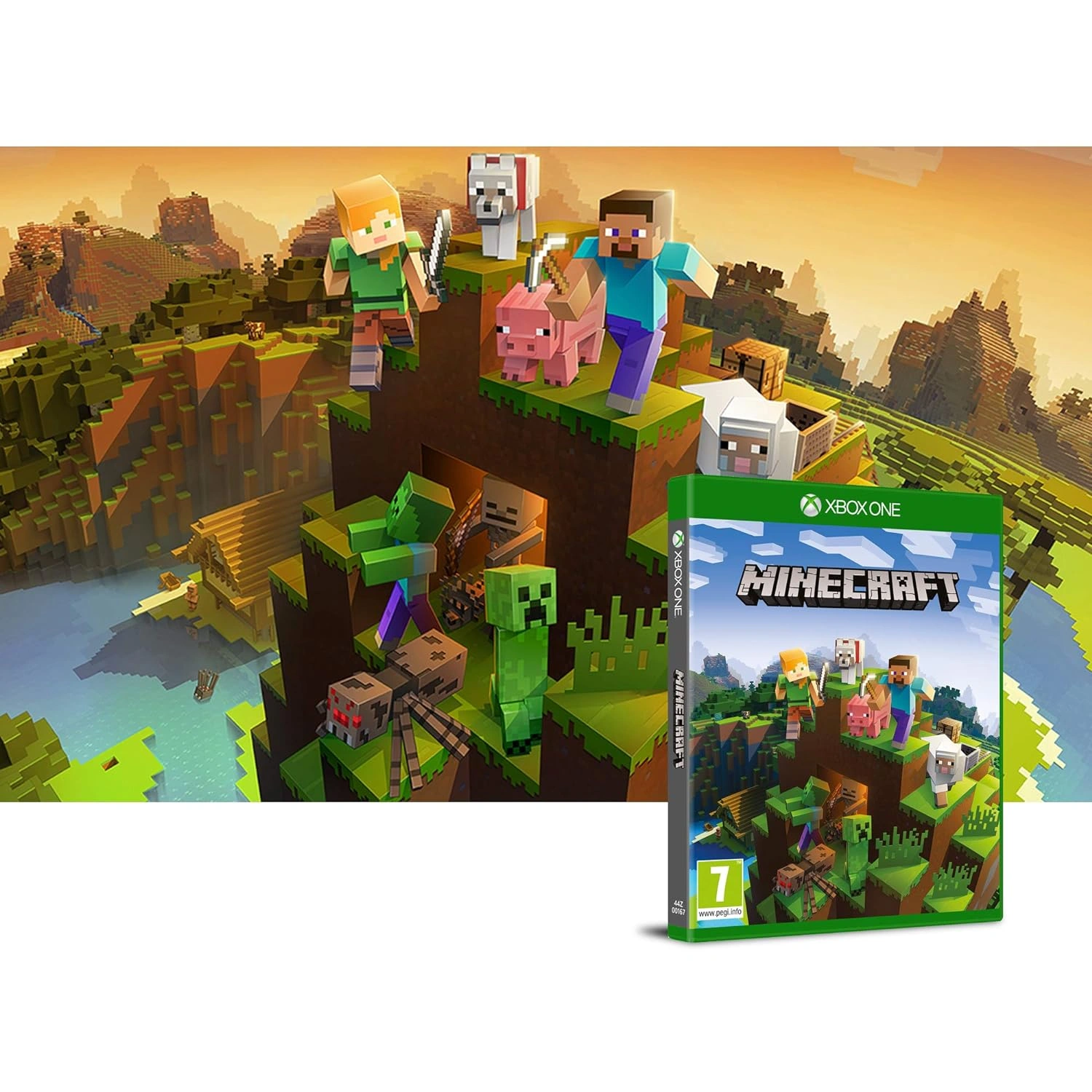Minecraft Xbox One used game cover, Minecraft Game Xbox One, Top Selling Xbox One Games