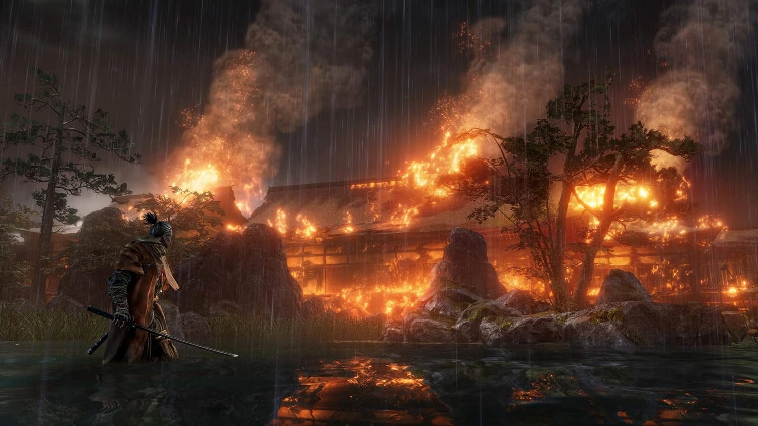 Sekiro Shadows Die Twice Xbox One gameplay Wolf shinobi sword combat Sengoku Japan Pakistan