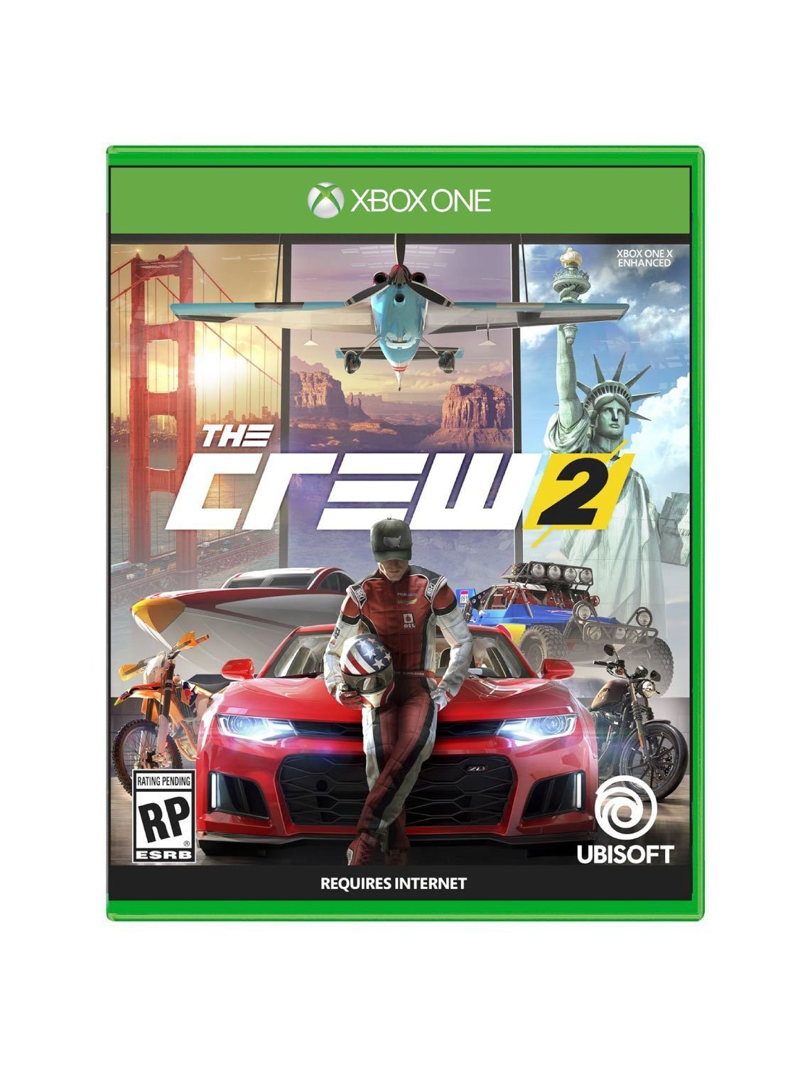 The Crew 2 Xbox One used game disc front cover