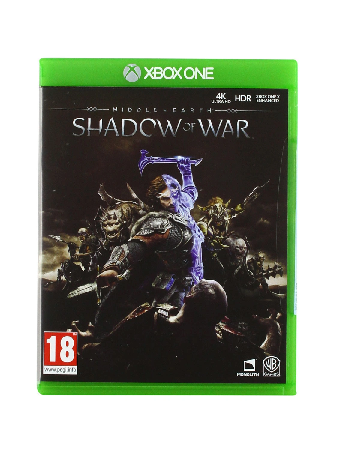 Middle Earth Shadow of War Xbox One game case Monolith Warner Bros Pakistan