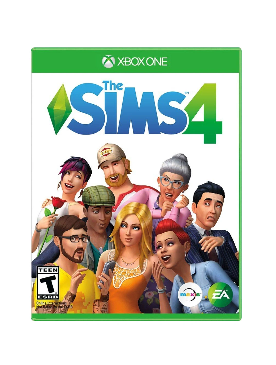 The Sims 4 Xbox One game disc front cover