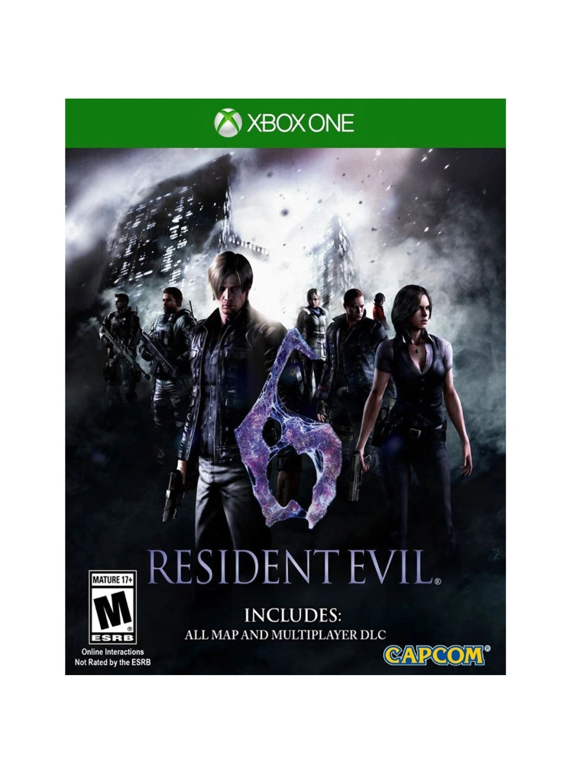 Resident Evil 6 Xbox One game disc front cover