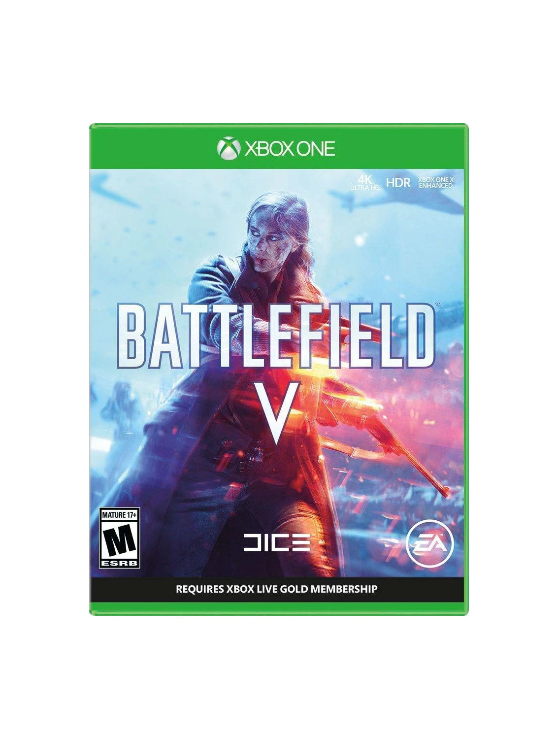Battlefield V Xbox One game disc front cover