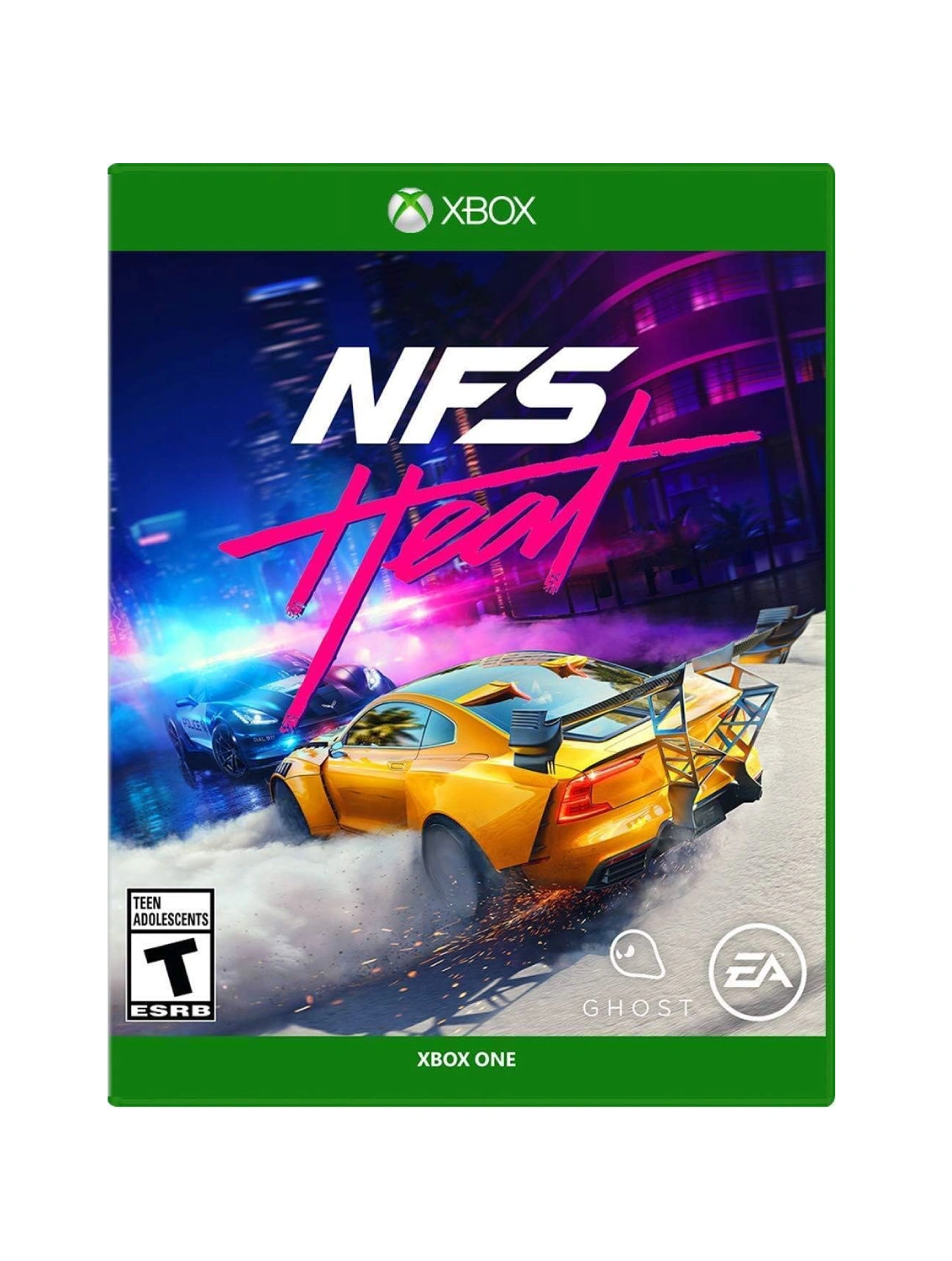 Need for Speed Heat Xbox One game case EA Ghost Games Pakistan