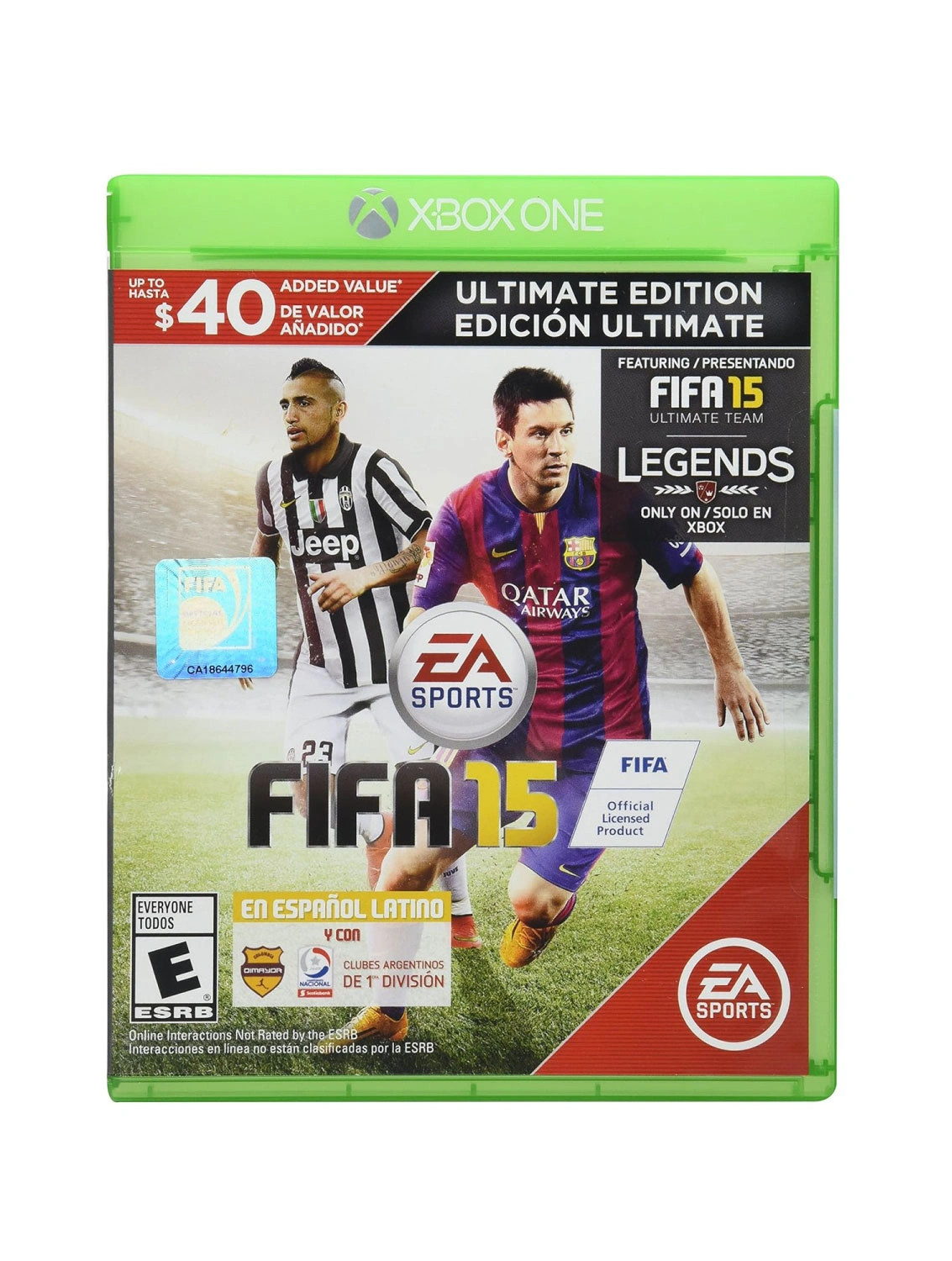 FIFA 15 Ultimate Edition Xbox One game disc front cover