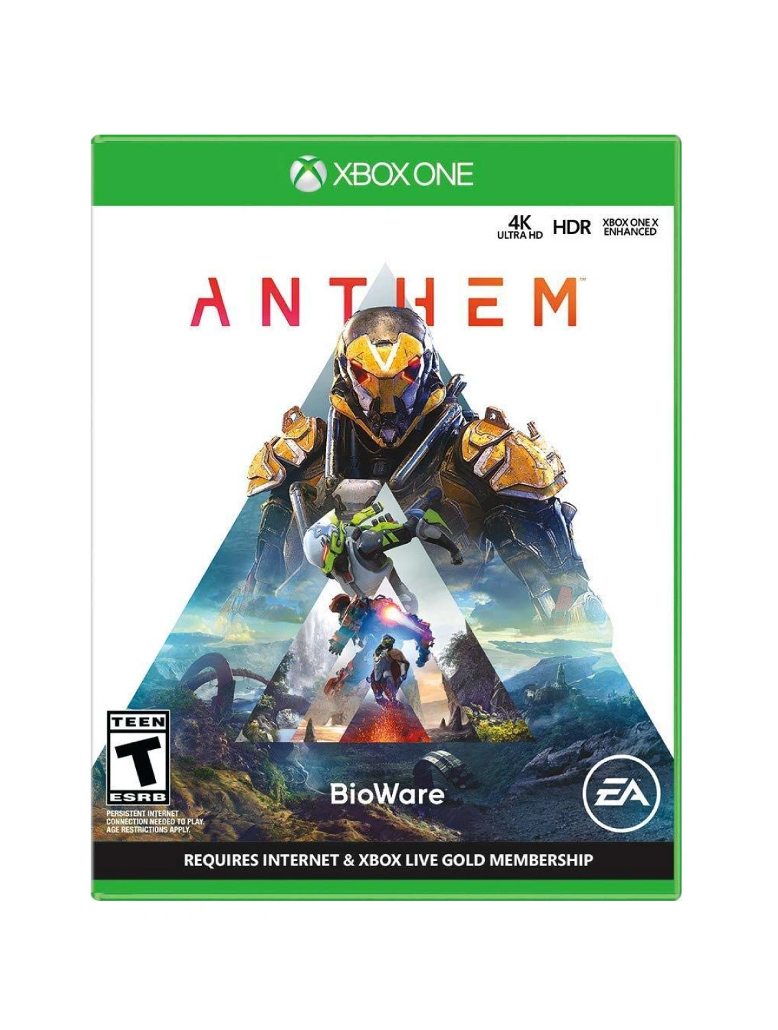 Anthem Xbox One game disc front cover