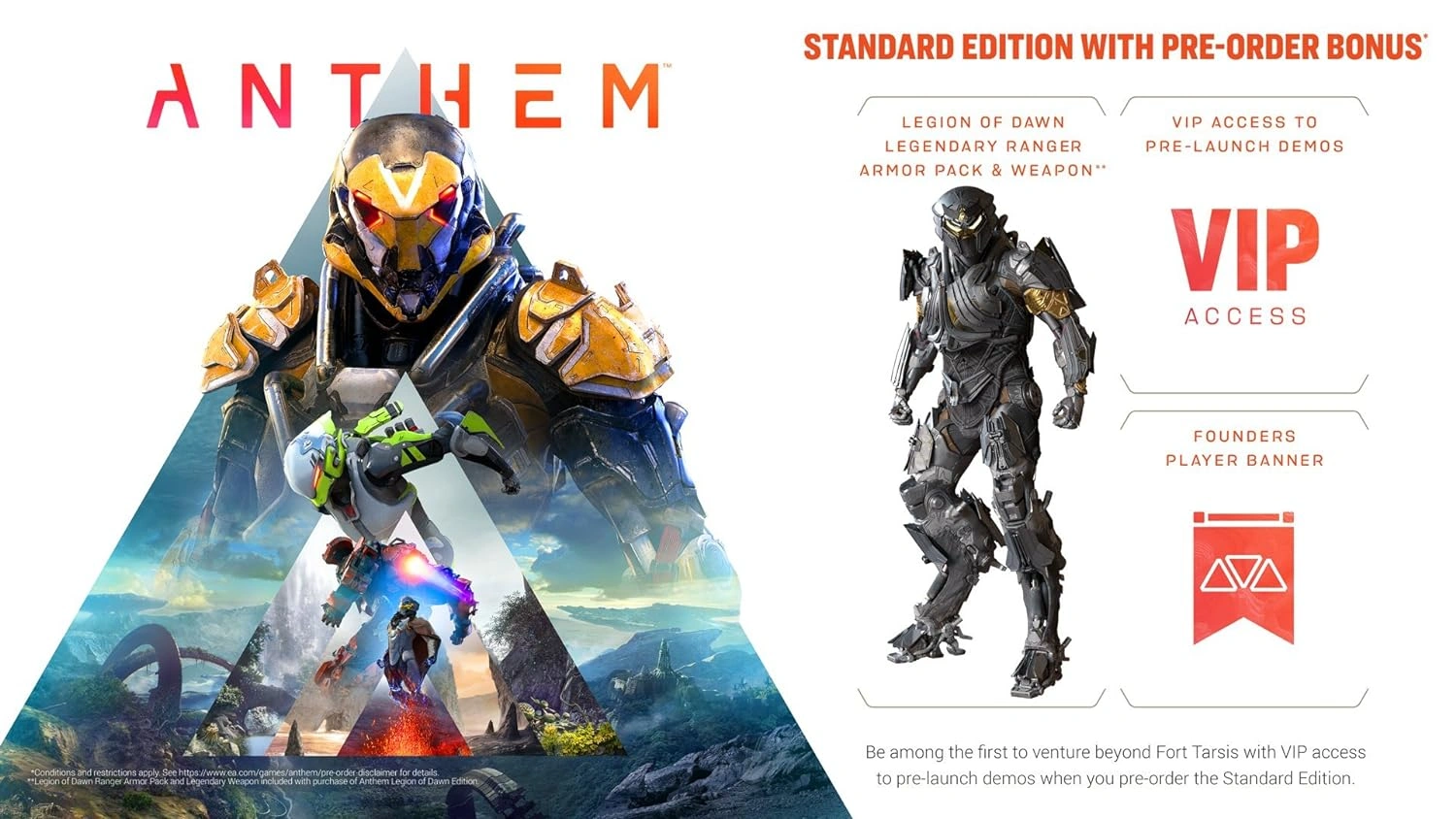 Anthem game Xbox One box art featuring Javelin exosuit
