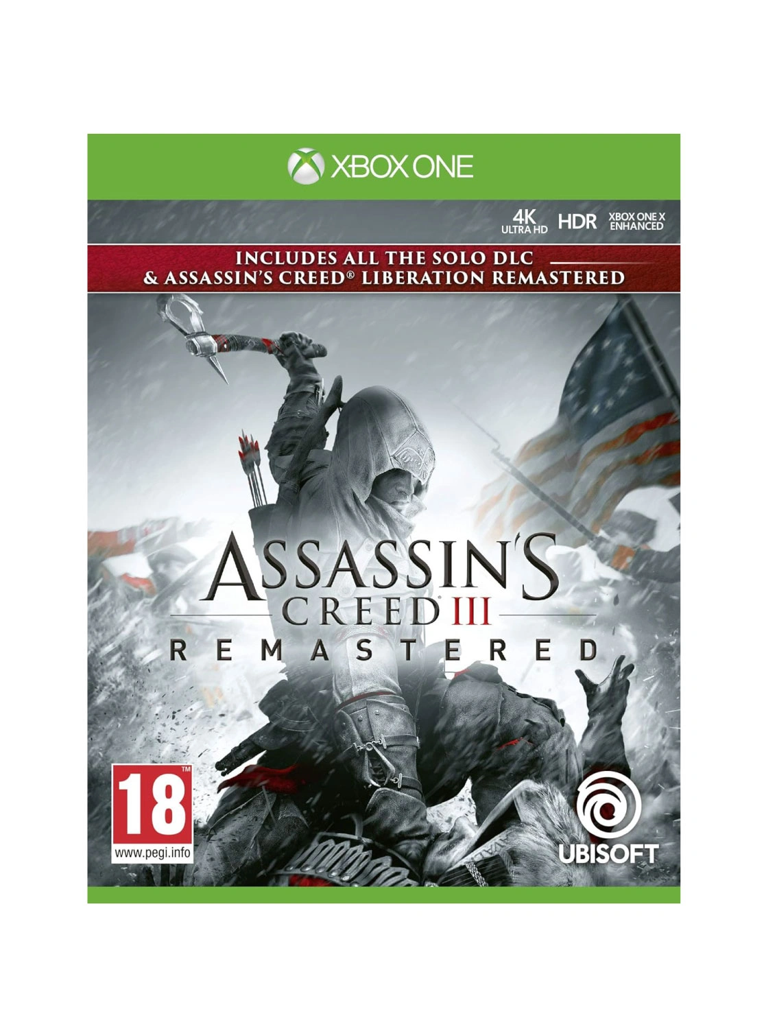 Assassin's Creed III Remastered Xbox One game disc front cover