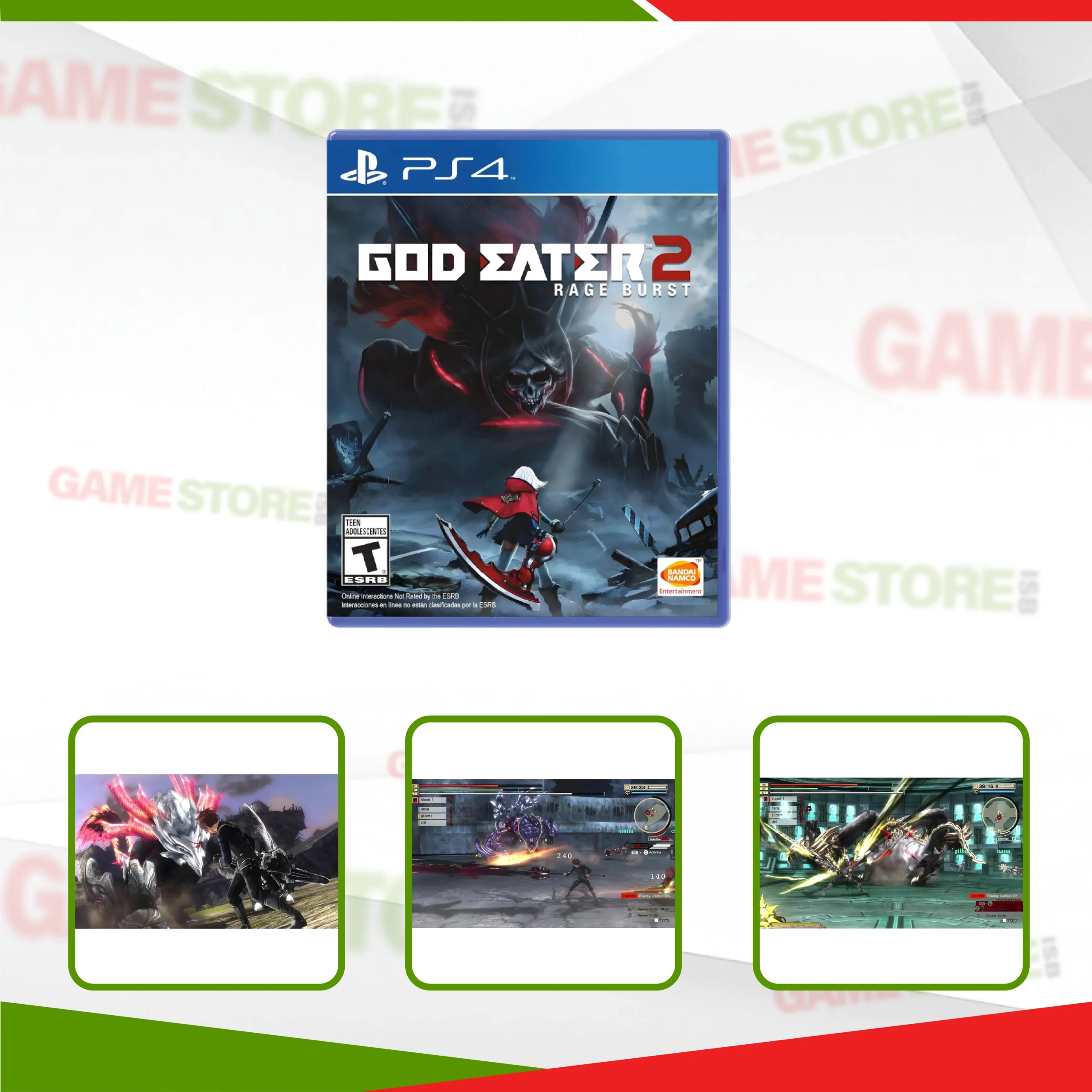 God Eater 2 Rage Burst PS4 multiplayer co-op battle