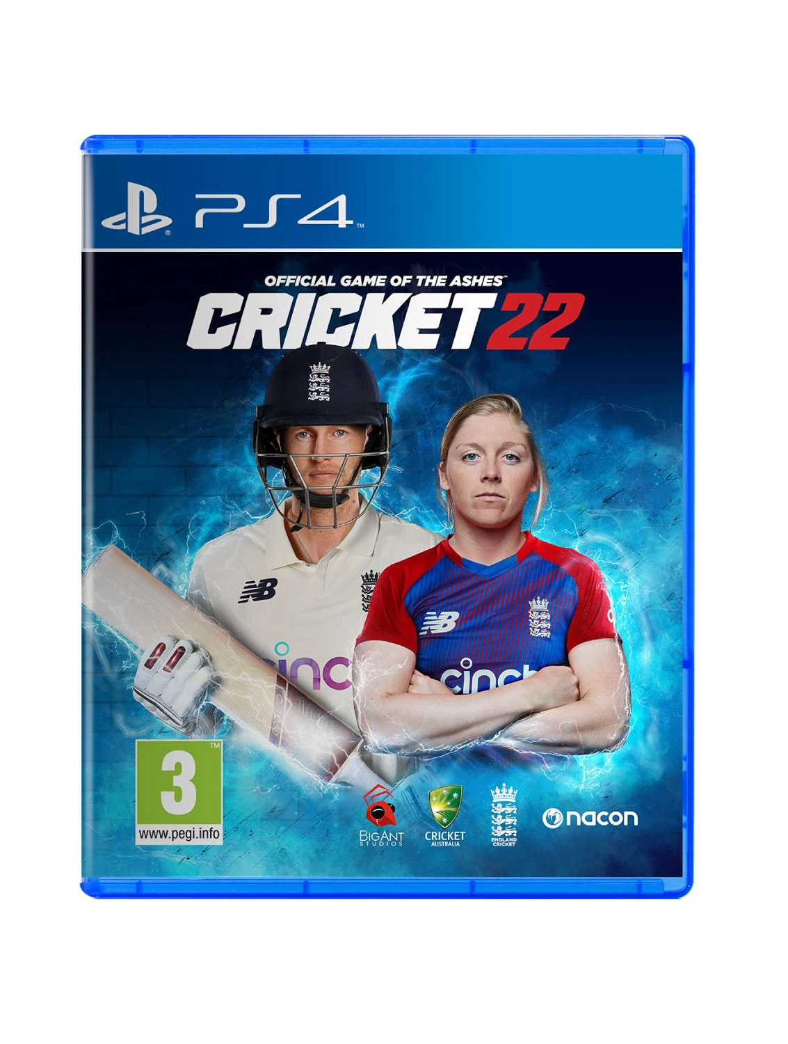 Cricket 22 The Official Game of The Ashes PlayStation 4 game case Pakistan