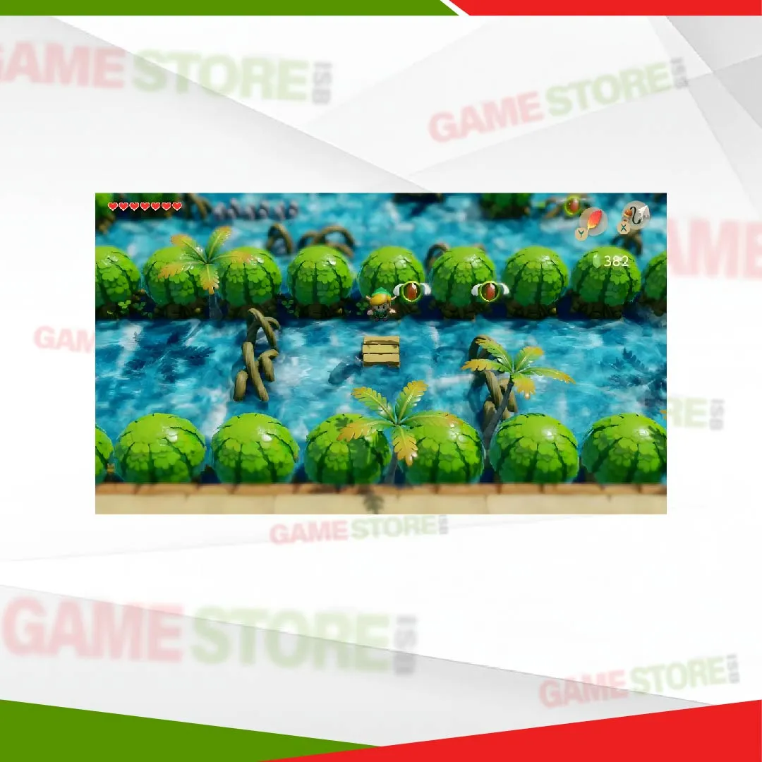 Zelda Link's Awakening game boss battle scene