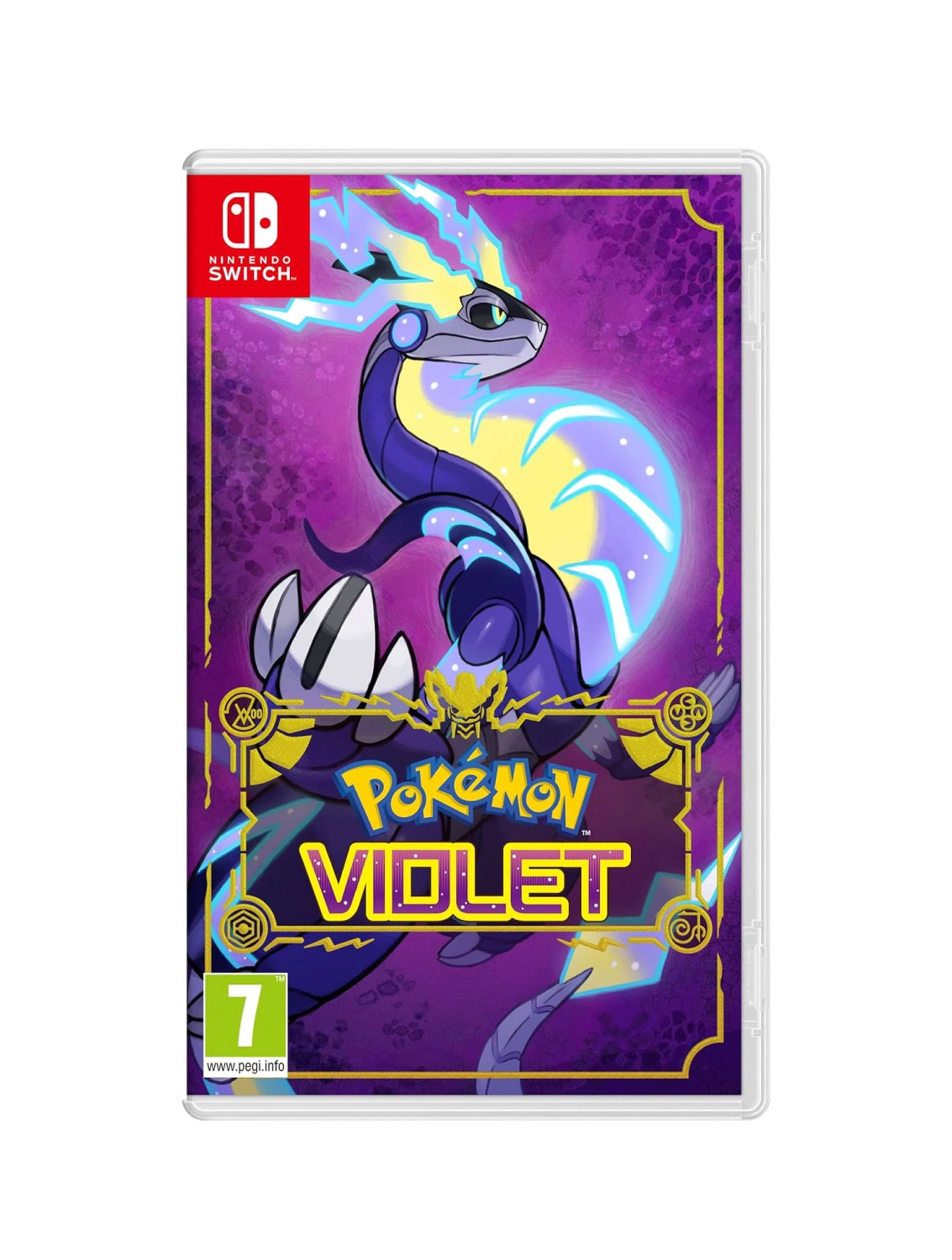 Pokemon Violet Nintendo Switch game case front cover
