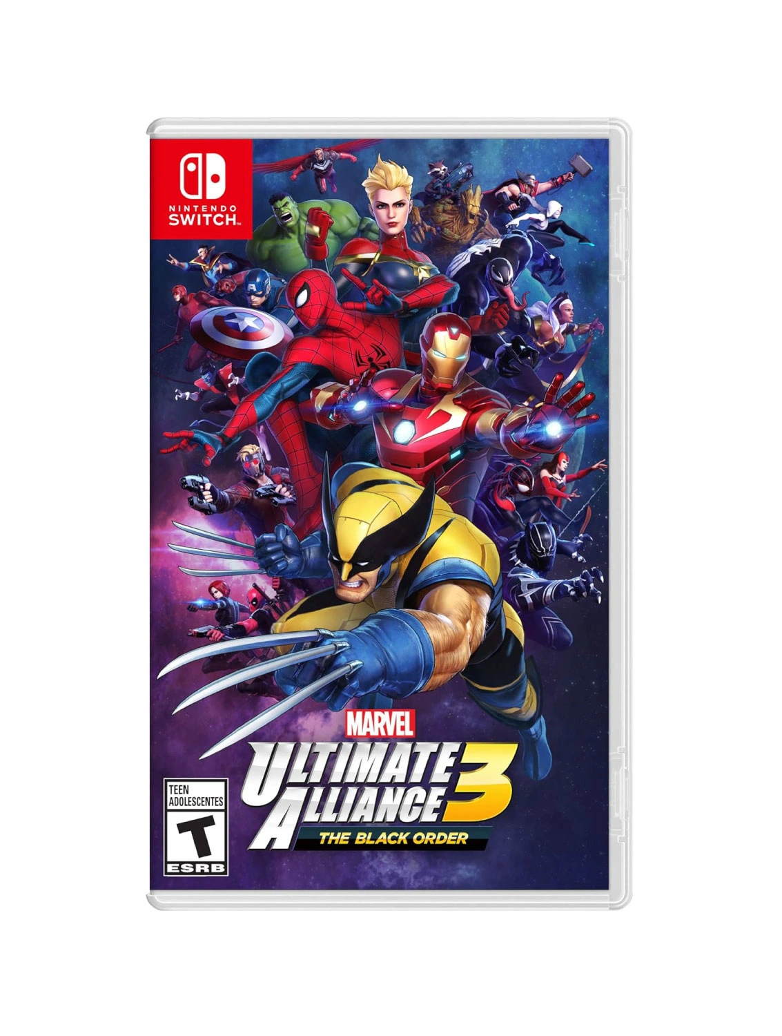Marvel Ultimate Alliance 3 Black Order Nintendo Switch case front