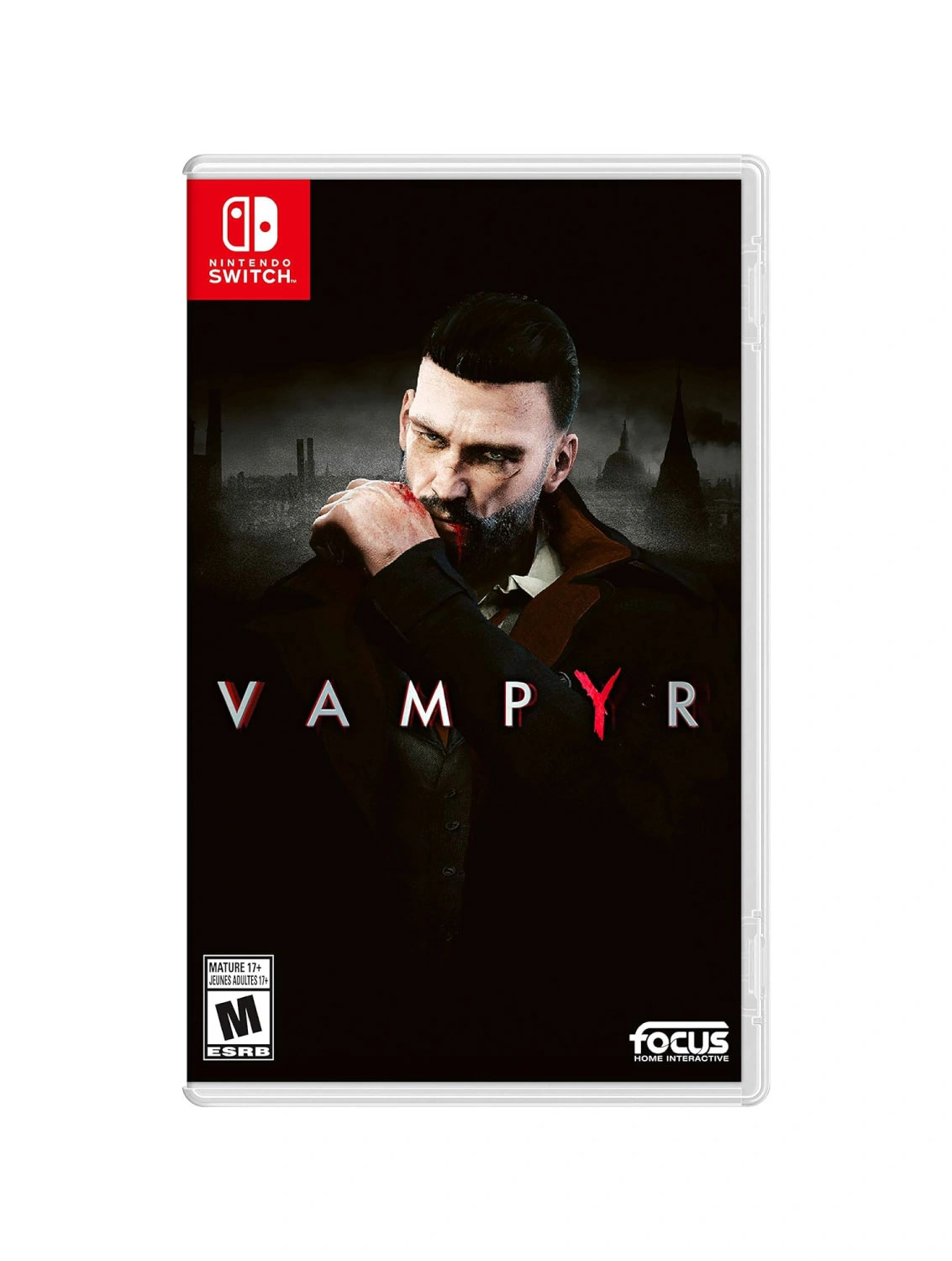 Vampyr Nintendo Switch game case front cover